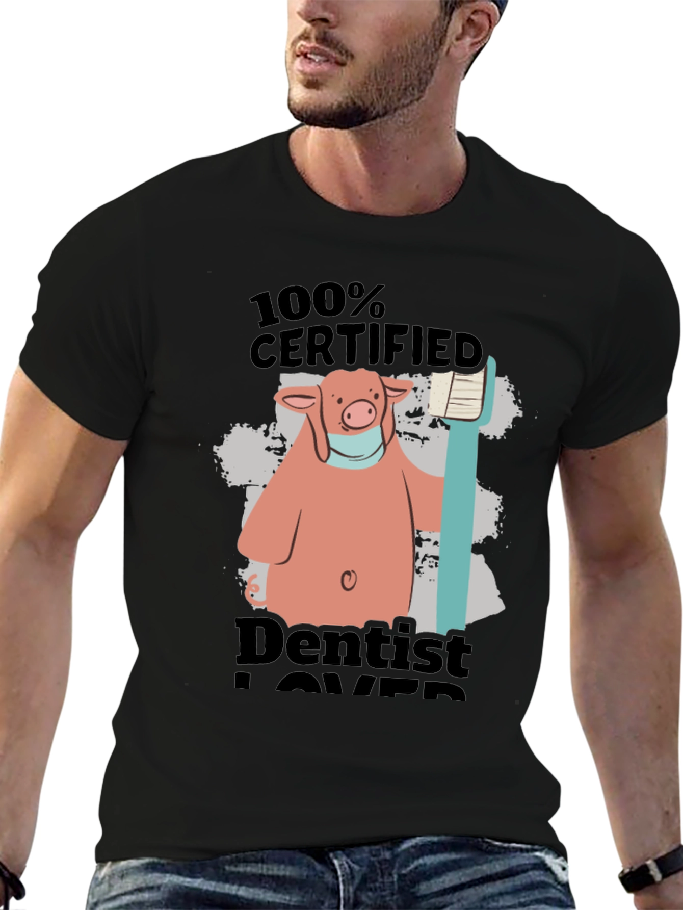 Certified Dentist Lover Pig T-Shirt
