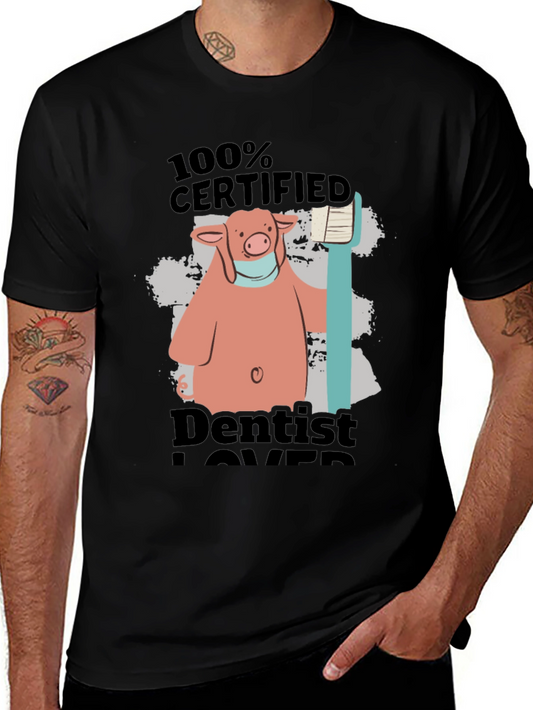 Certified Dentist Lover Pig T-Shirt