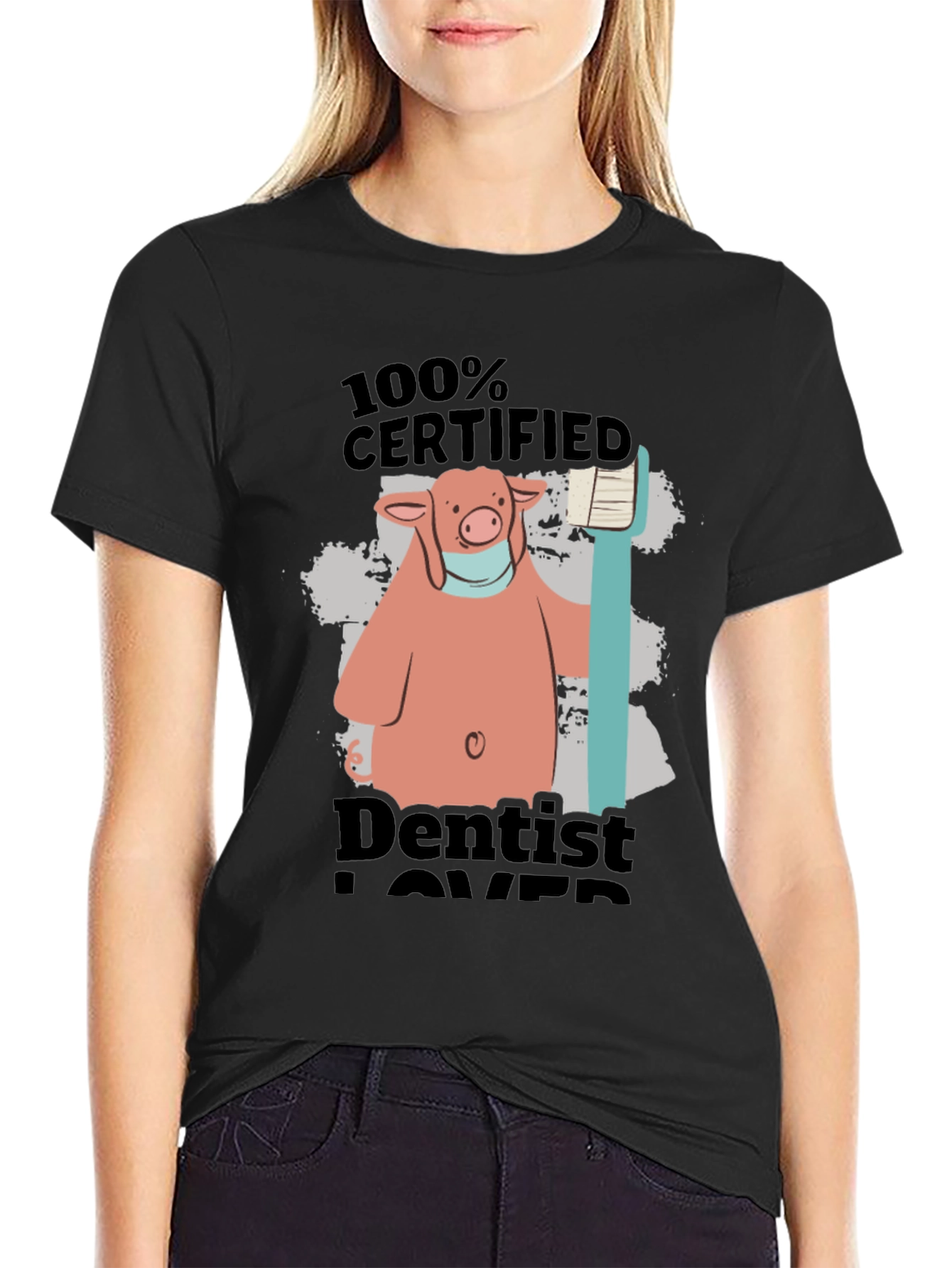 Certified Dentist Lover Pig T-Shirt