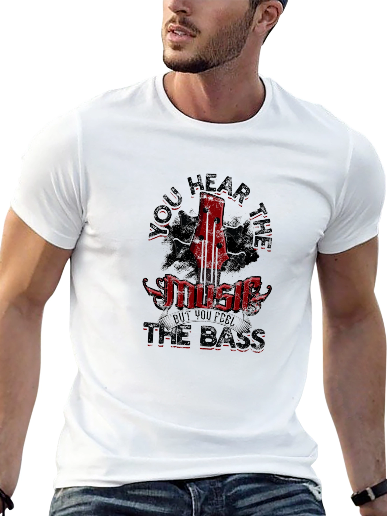 You Hear the Music Bass Guitar T-Shirt