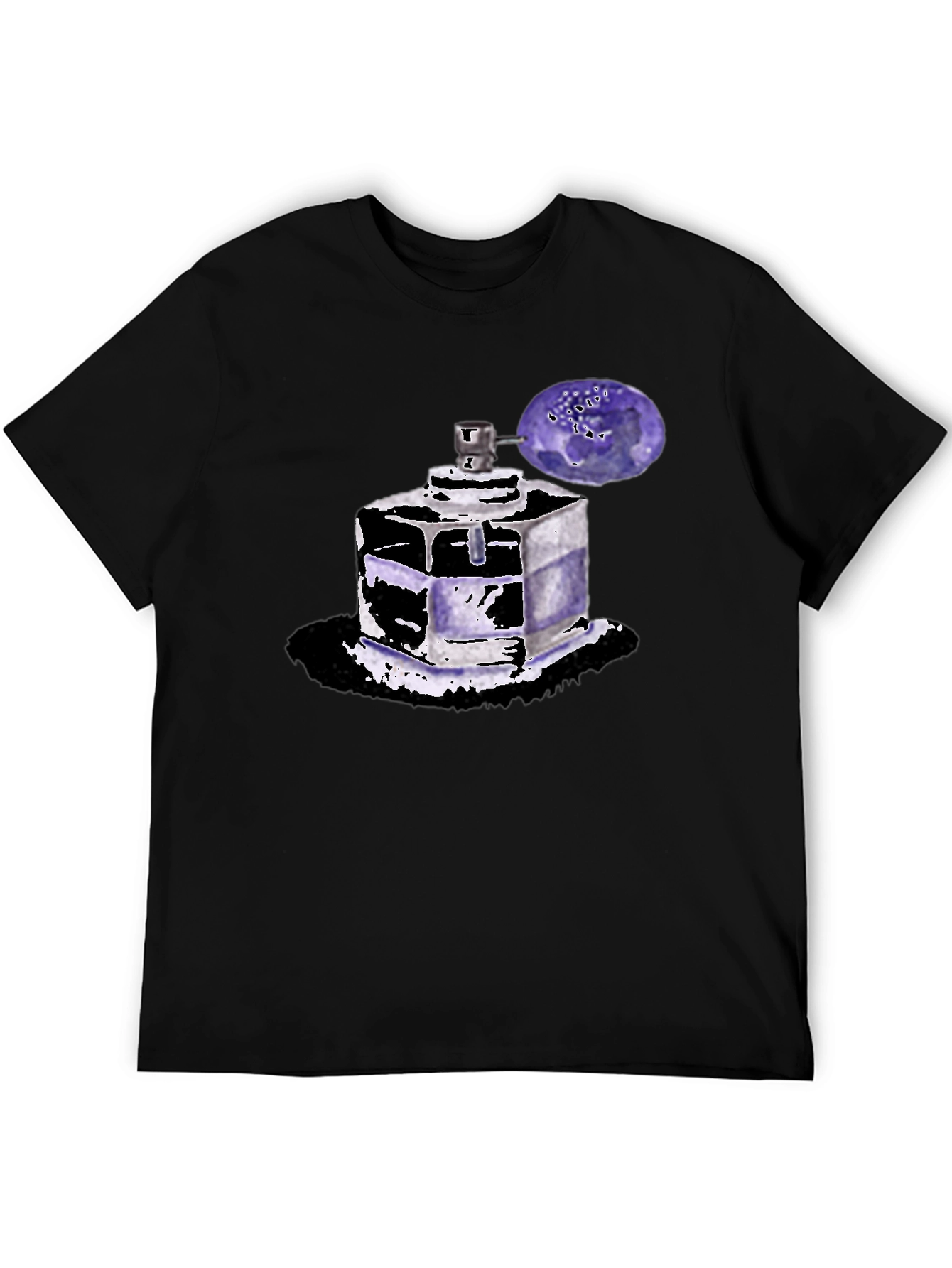 Perfume Bottle Graphic Tee - Trendy Unisex T-Shirt