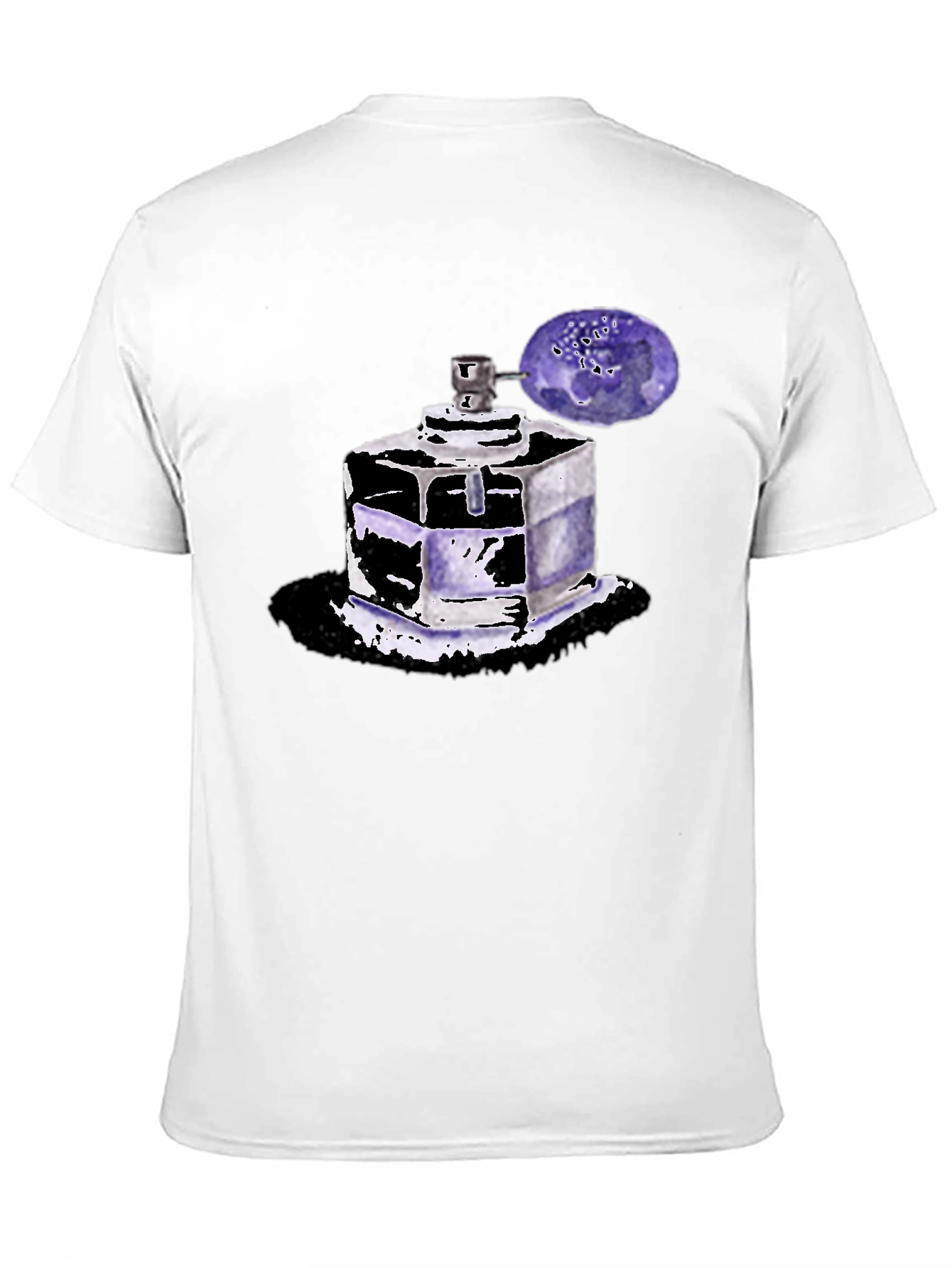 Perfume Bottle Graphic Tee - Trendy Unisex T-Shirt