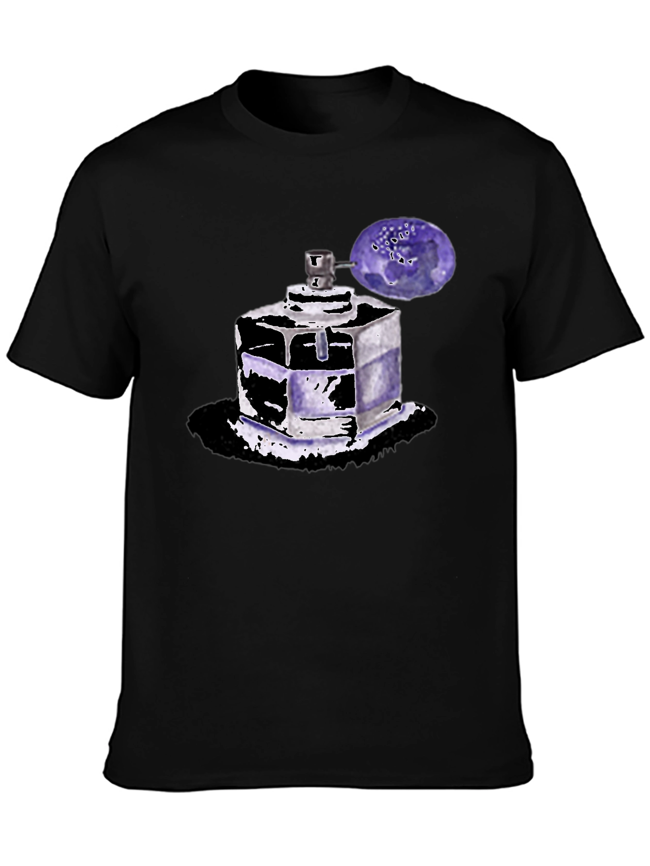 Perfume Bottle Graphic Tee - Trendy Unisex T-Shirt