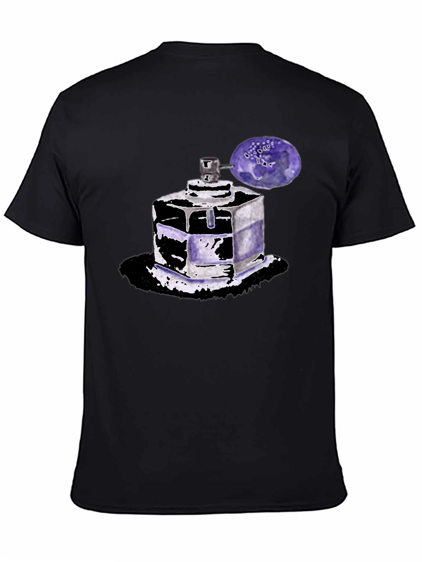 Perfume Bottle Graphic Tee - Trendy Unisex T-Shirt