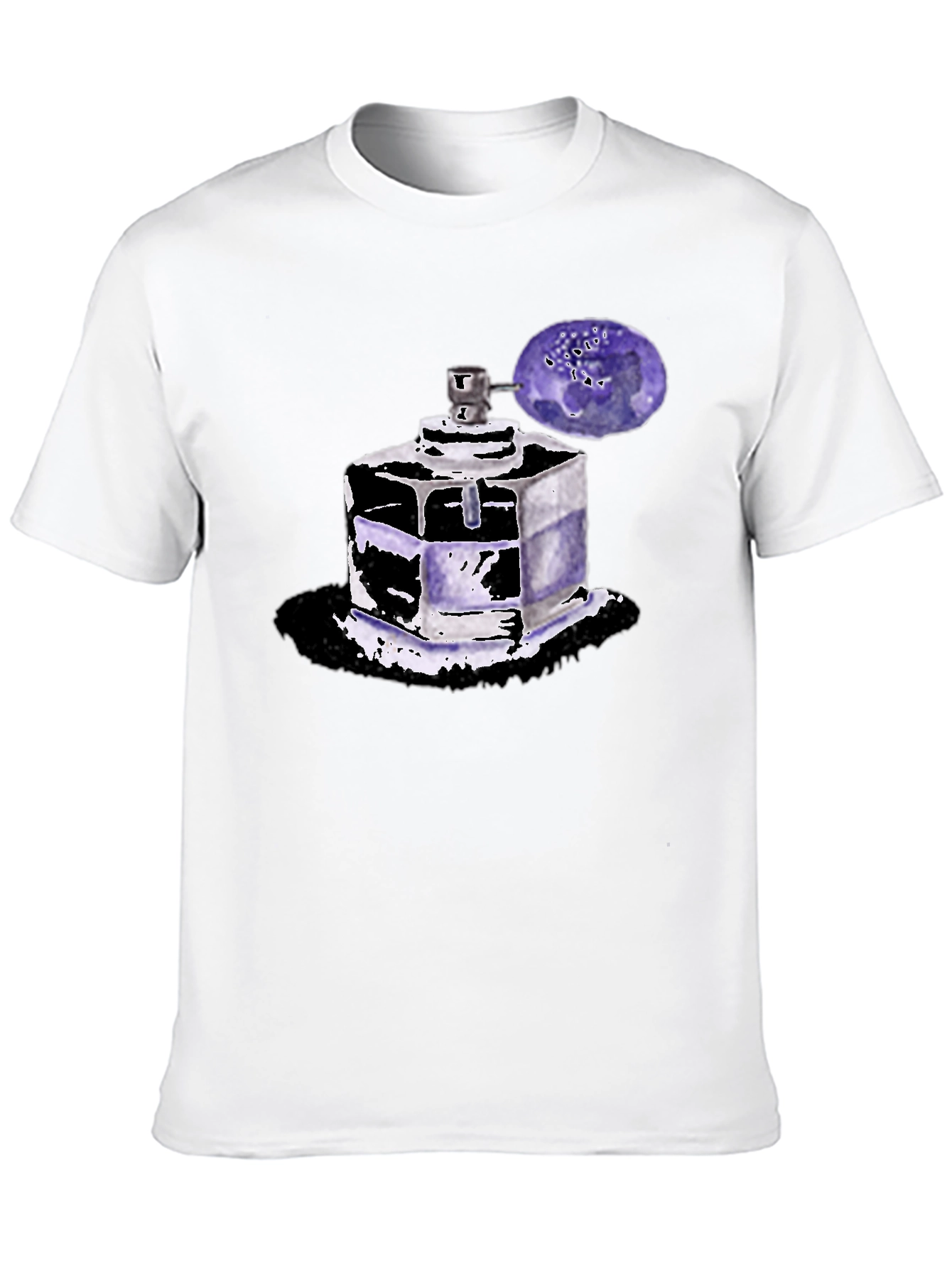 Perfume Bottle Graphic Tee - Trendy Unisex T-Shirt