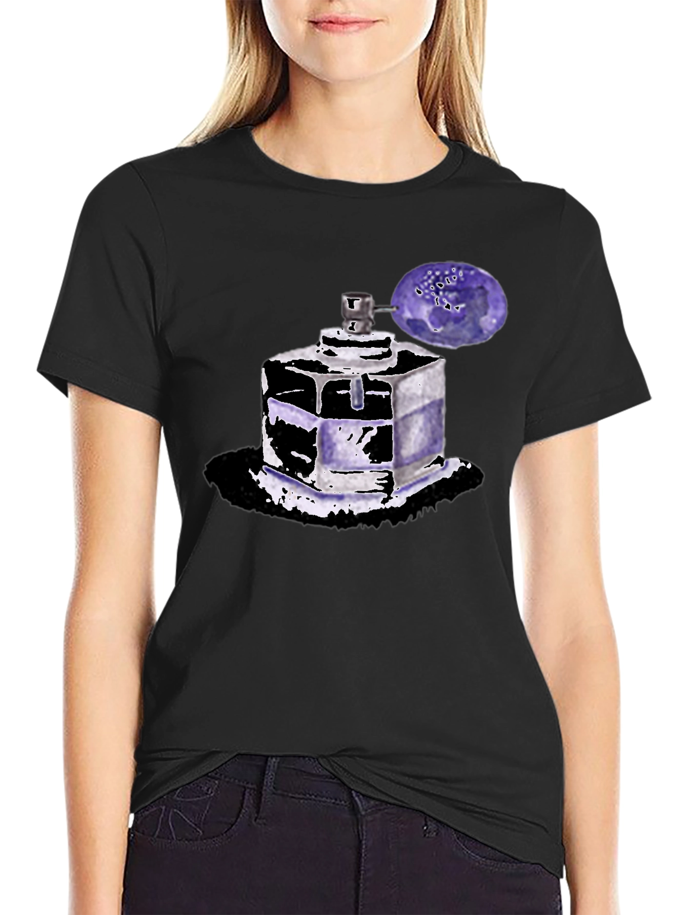 Perfume Bottle Graphic Tee - Trendy Unisex T-Shirt