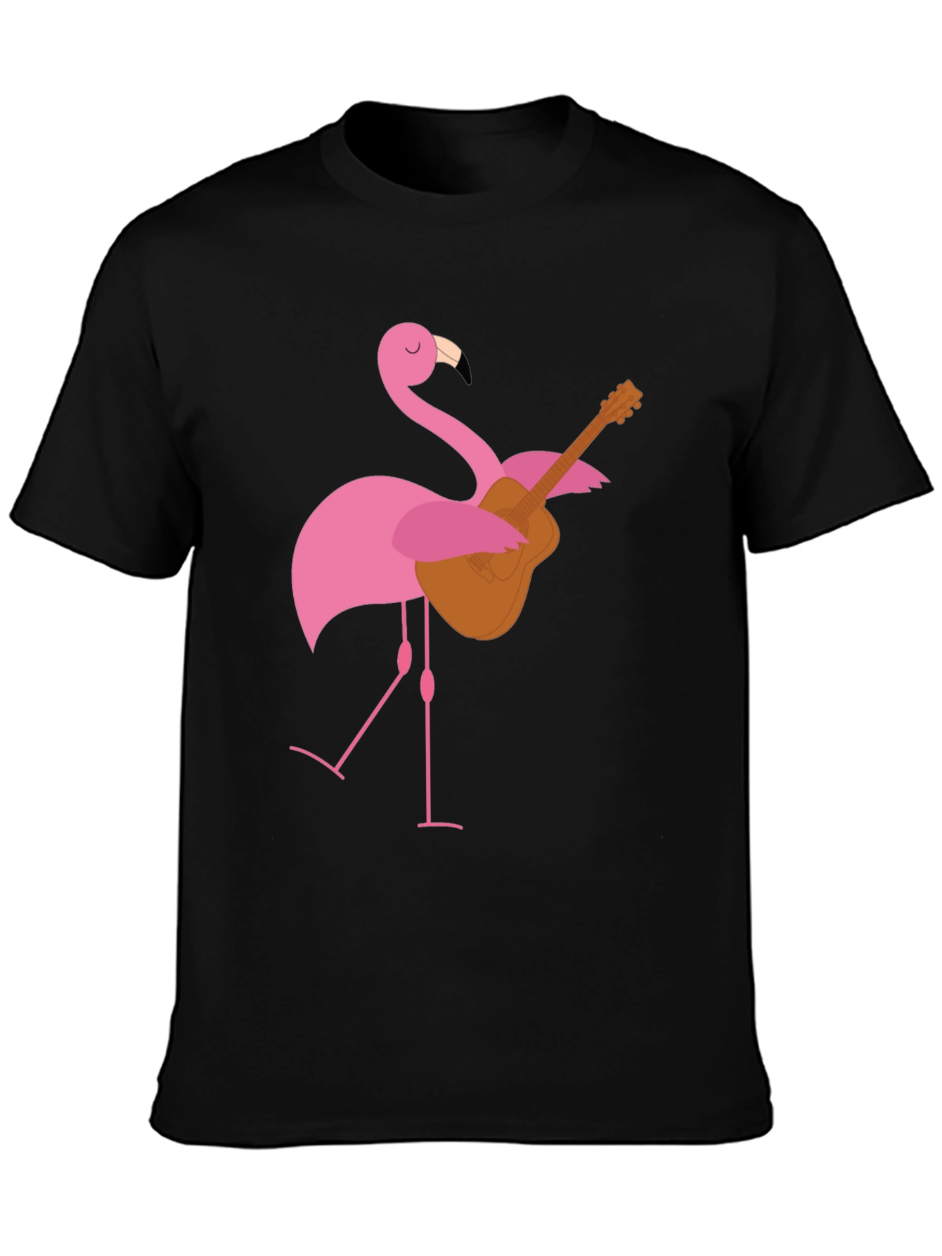 Flamingo Guitar T-Shirt - Playful Graphic Tee