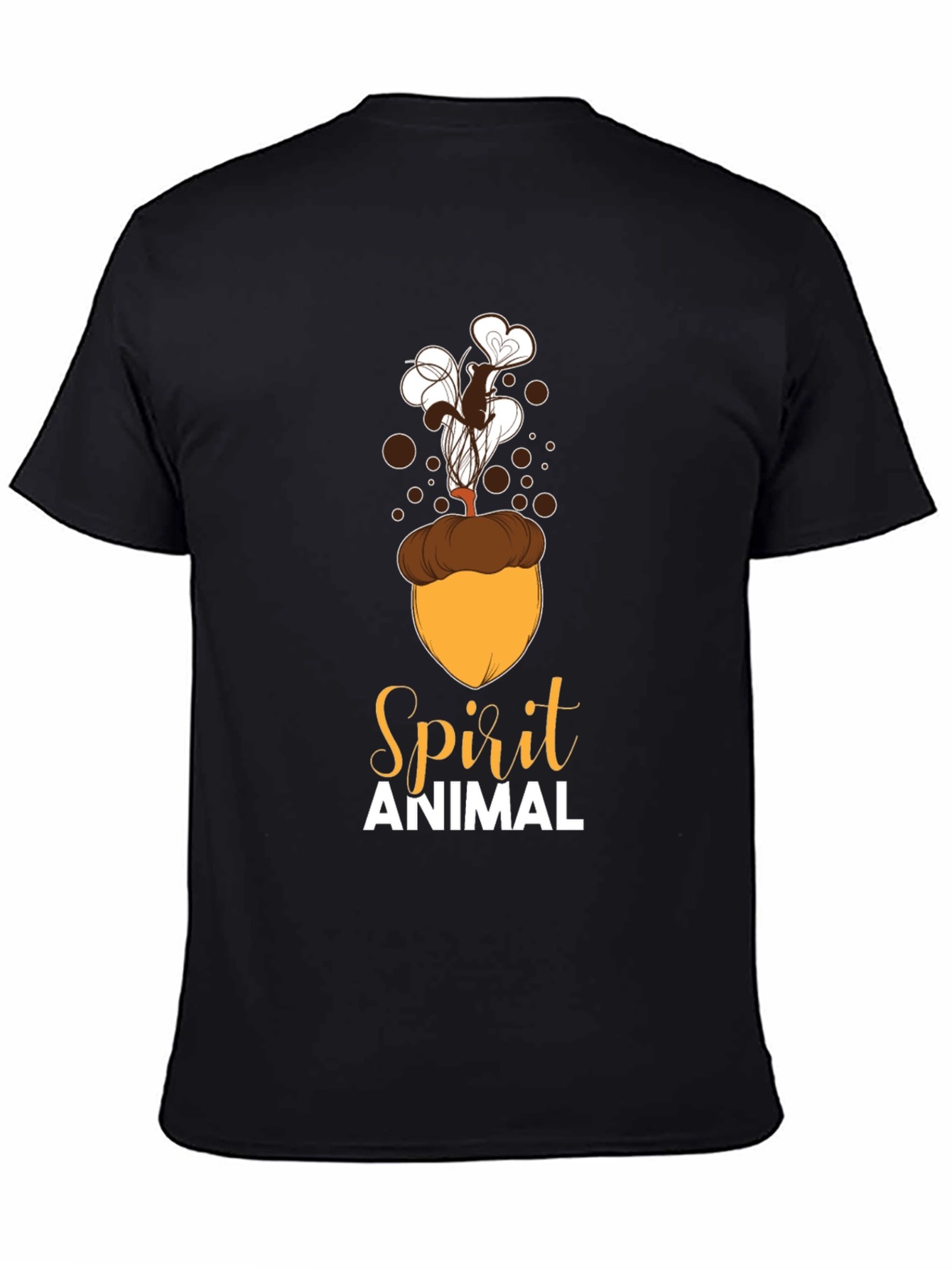 Spirit Animal Squirrel Acorn Design T-Shirt