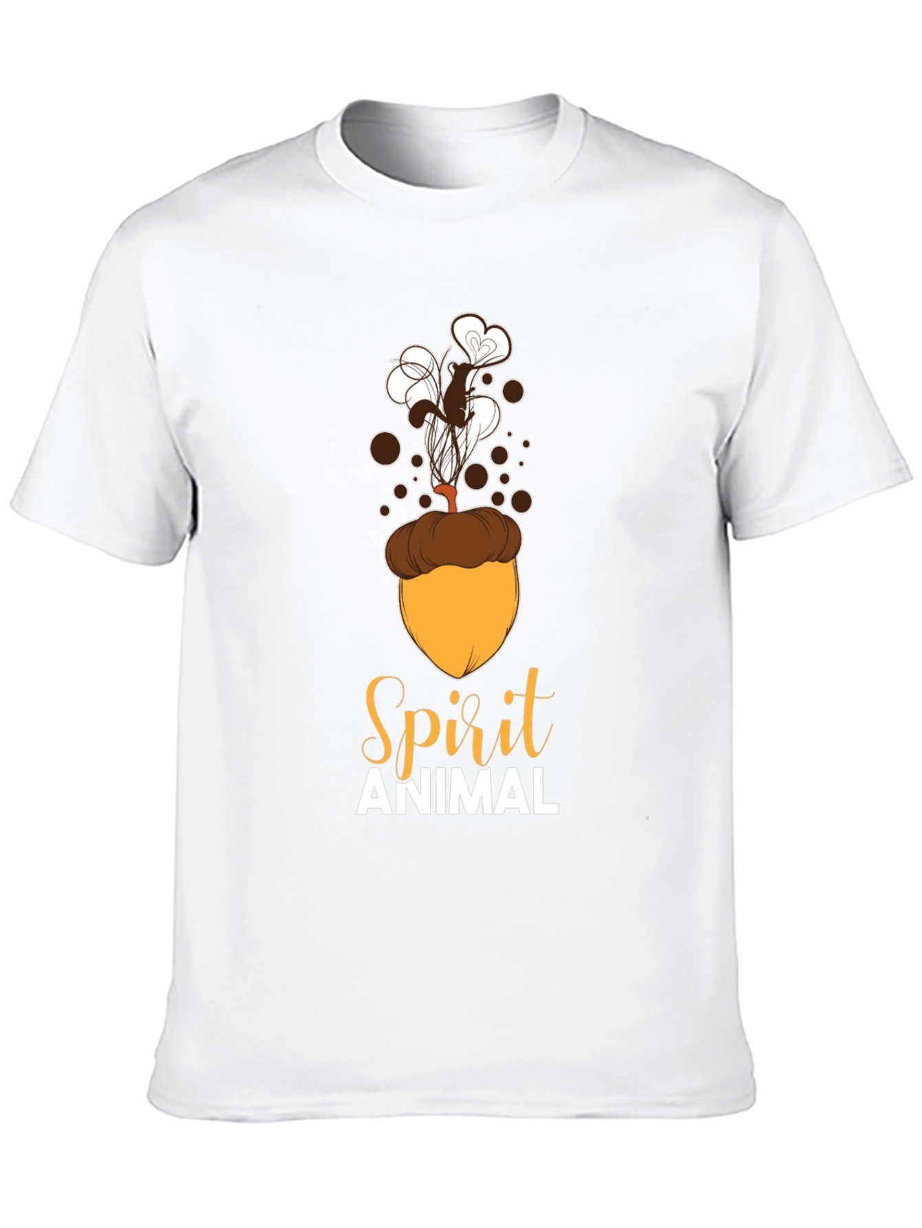 Spirit Animal Squirrel Acorn Design T-Shirt