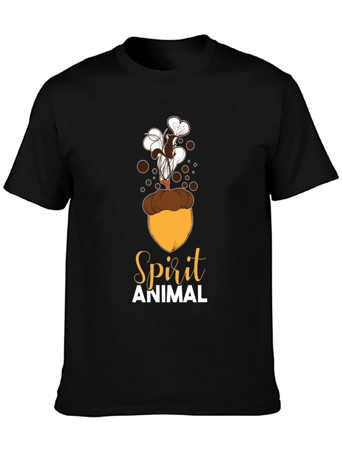 Spirit Animal Squirrel Acorn Design T-Shirt