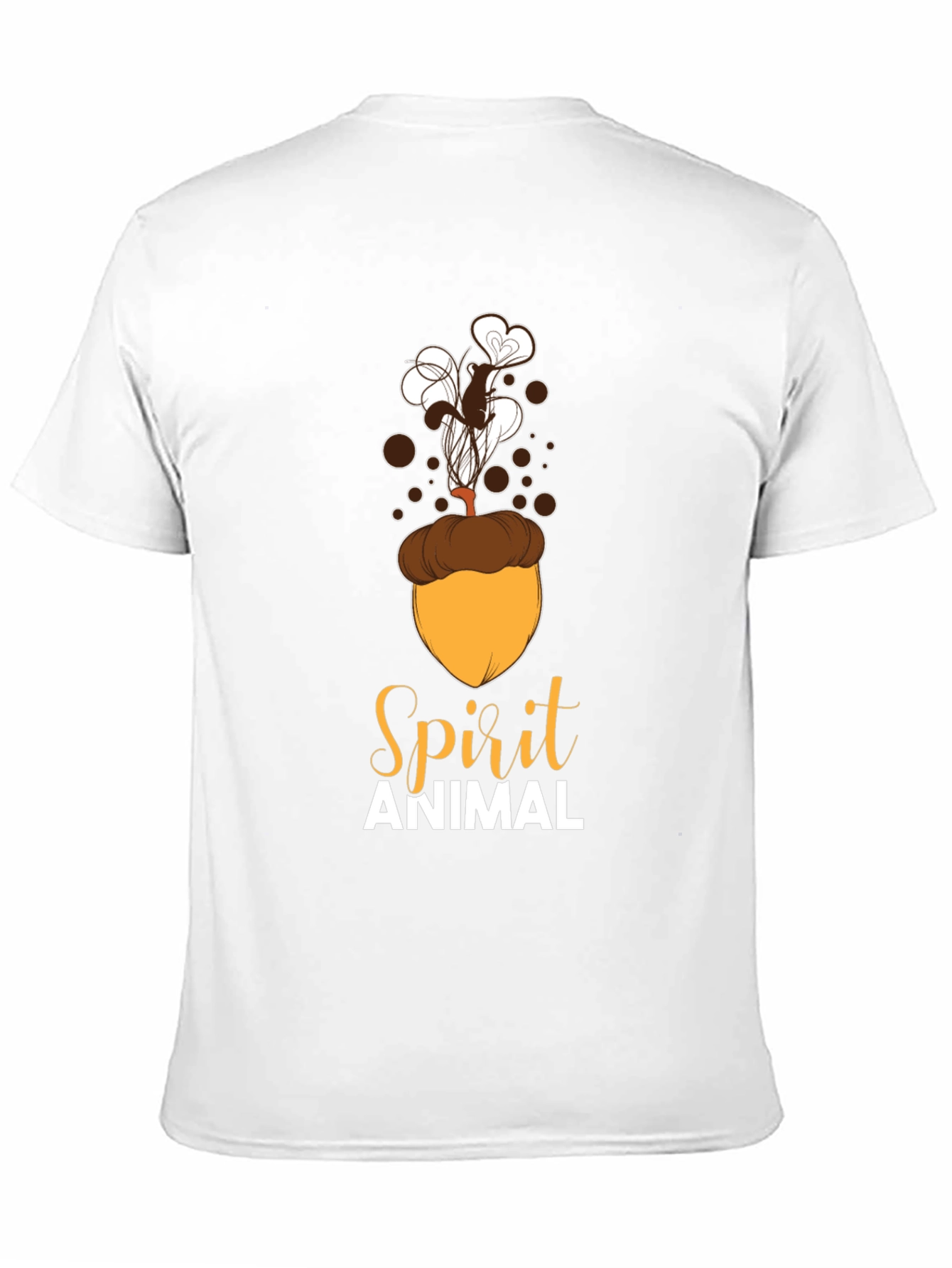 Spirit Animal Squirrel Acorn Design T-Shirt
