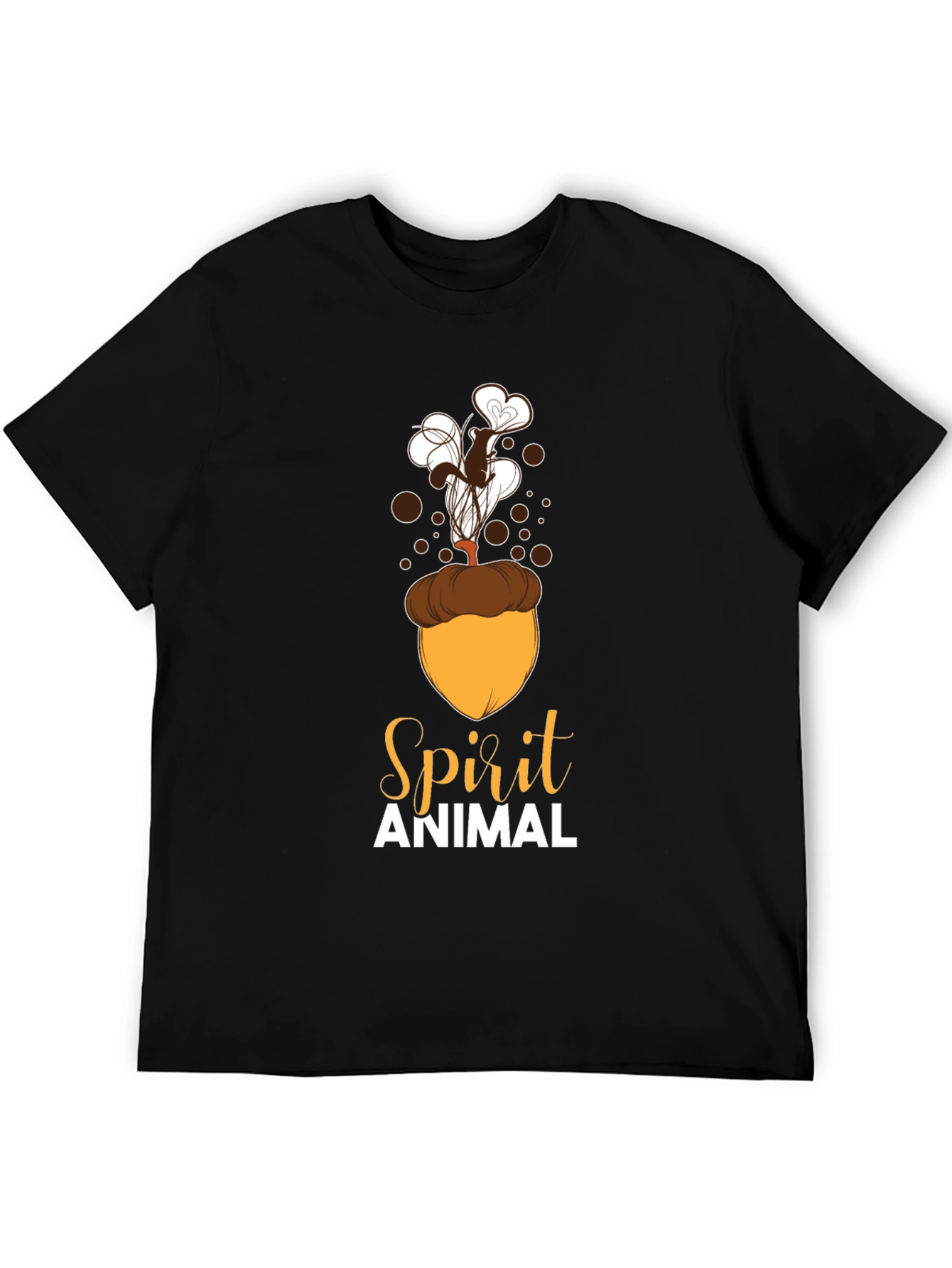 Spirit Animal Squirrel Acorn Design T-Shirt