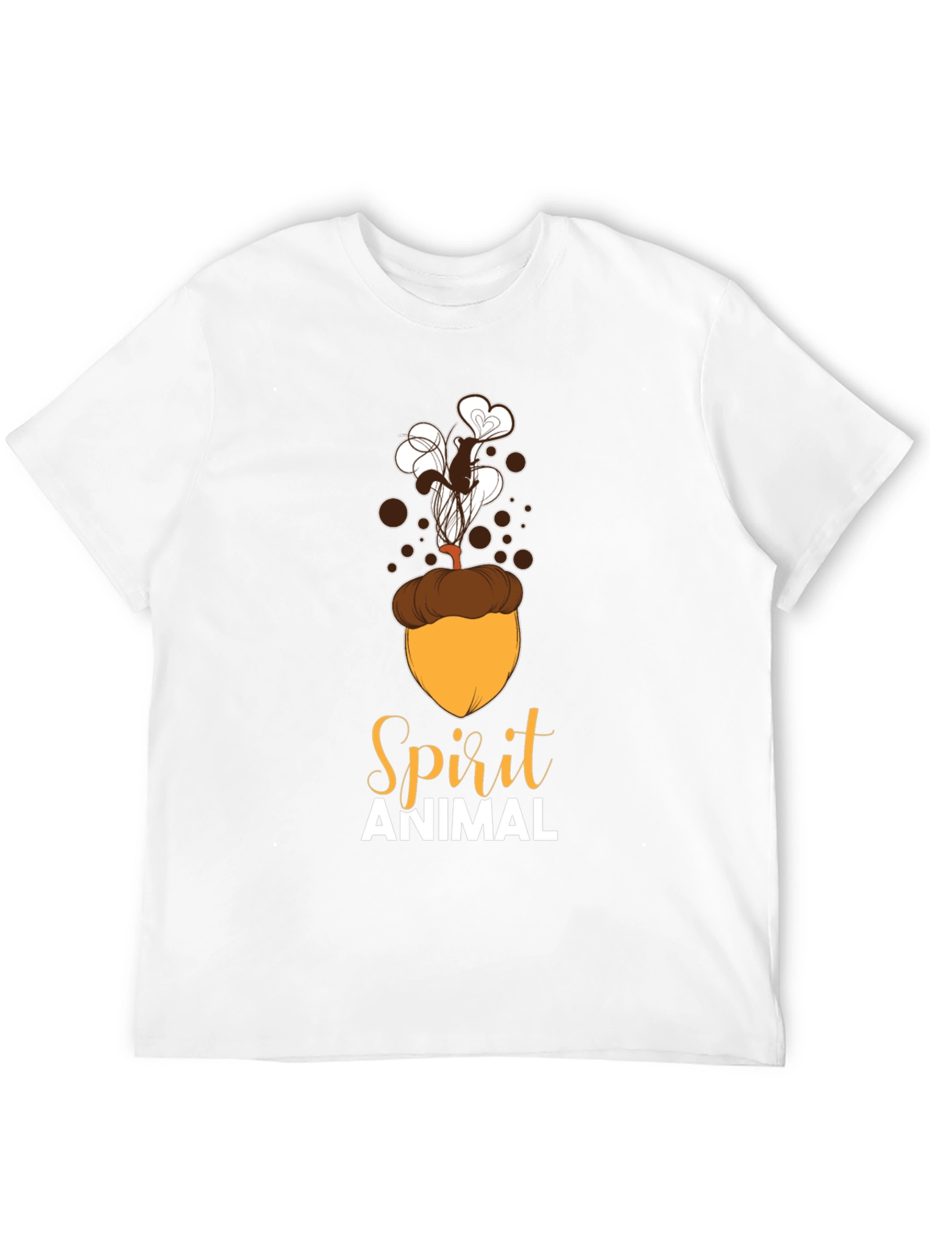 Spirit Animal Squirrel Acorn Design T-Shirt