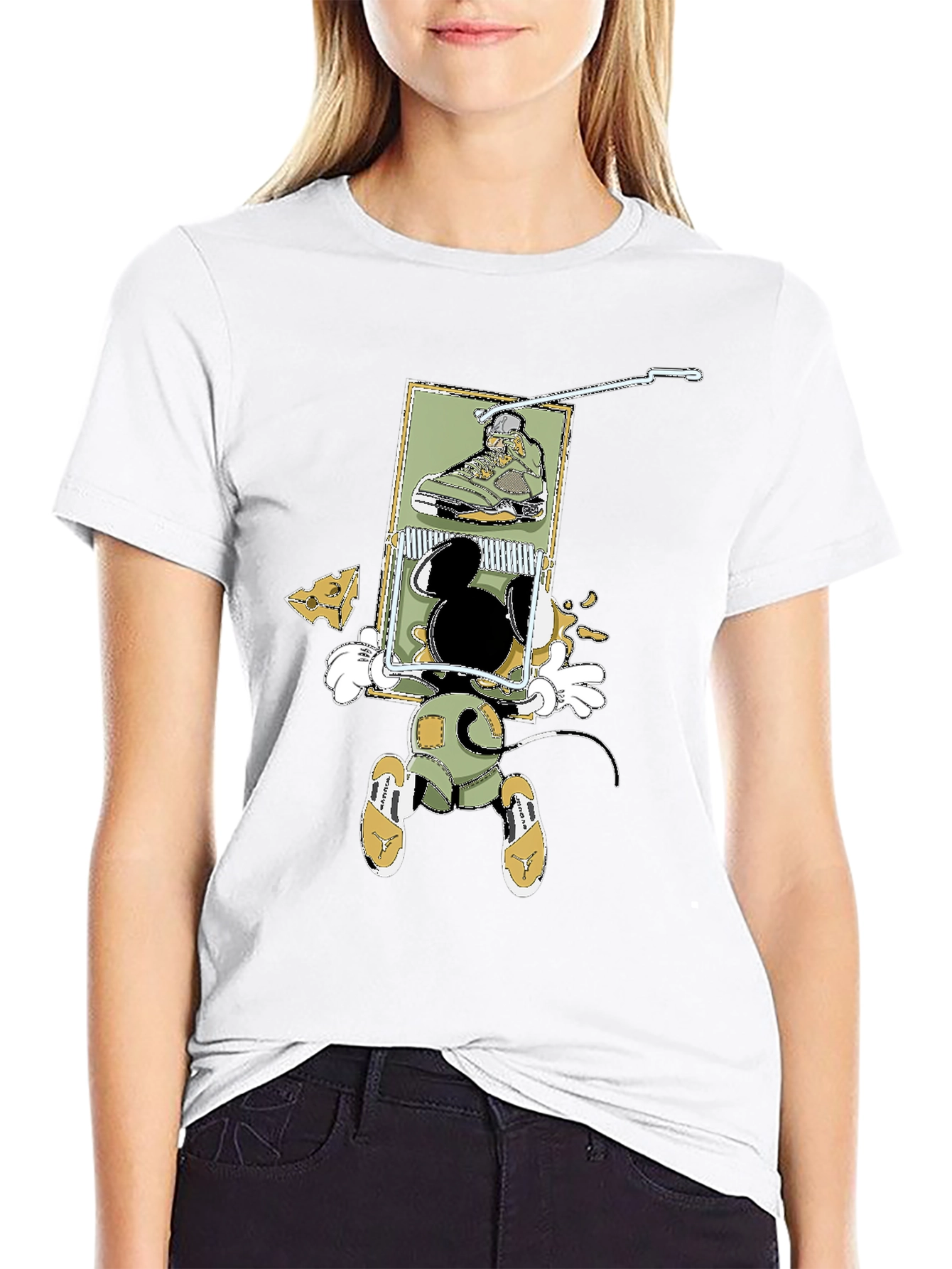 Mickey Mouse Sneakerhead T-Shirt - Fun Cartoon Design