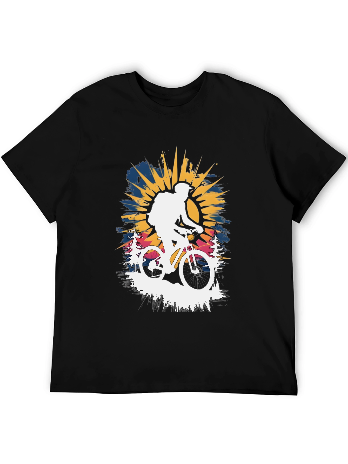 Mountain Biking Graphic Tee - Adventure Awaits!
