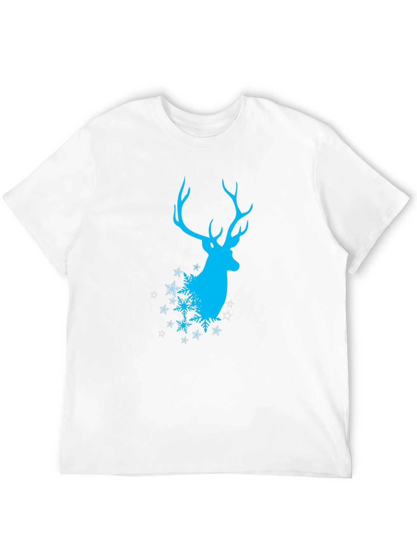 Winter Deer T-Shirt - Stylish Black Tee