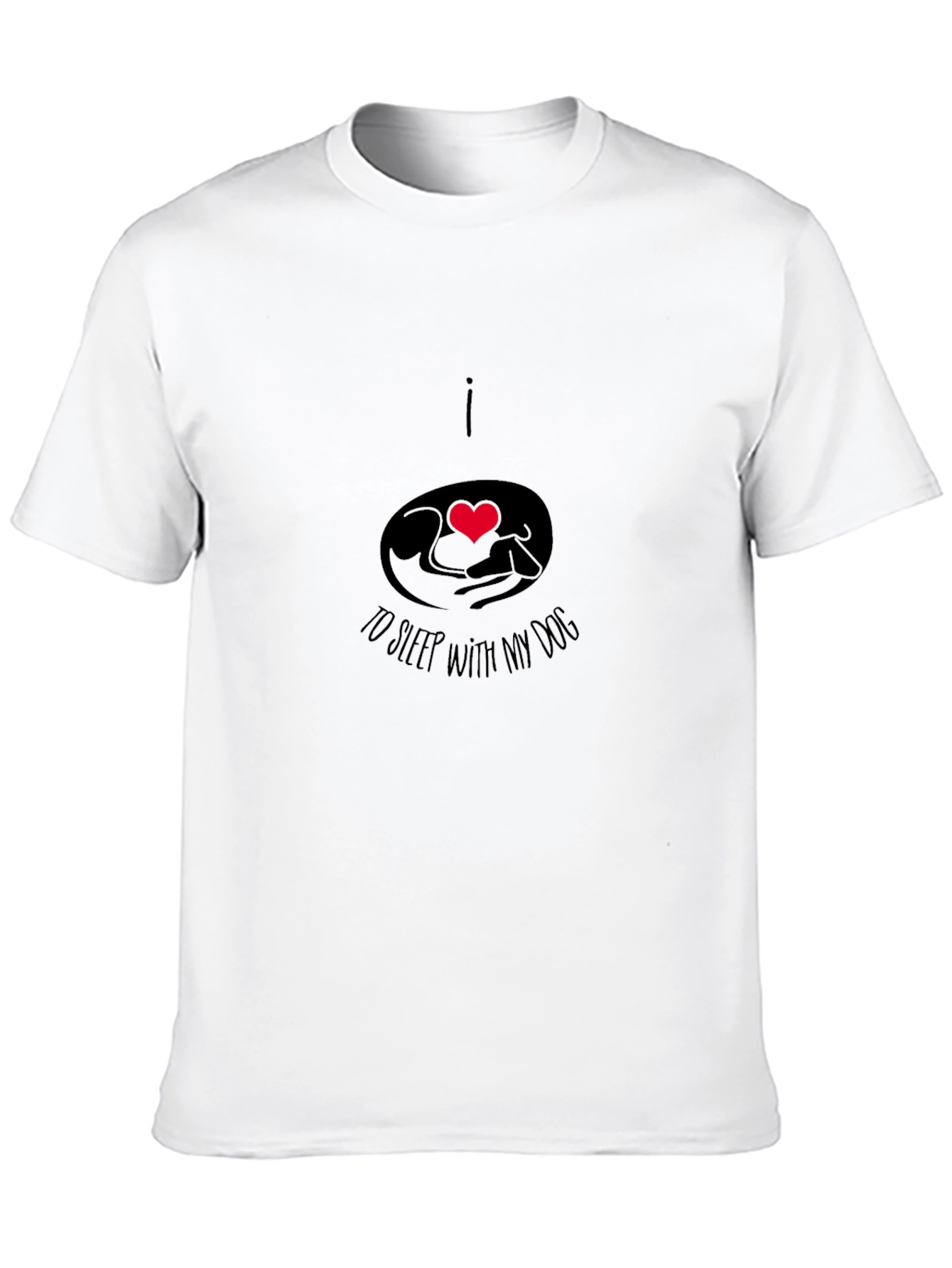 I Love to Sleep With My Dog Graphic Tee