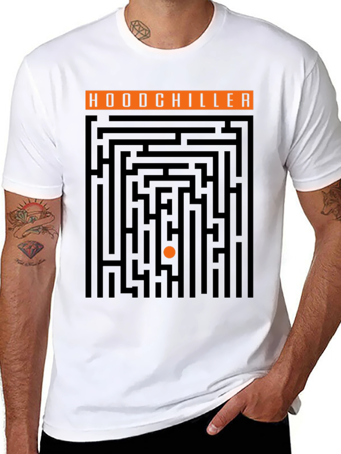 Hoodchiller Maze T-Shirt - Brain Teaser Tee