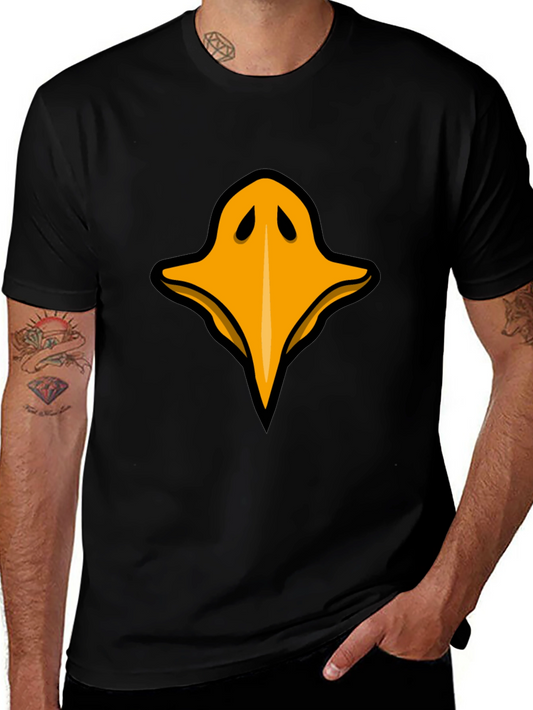 Raven Beak Graphic Tee - Black Cotton T-Shirt