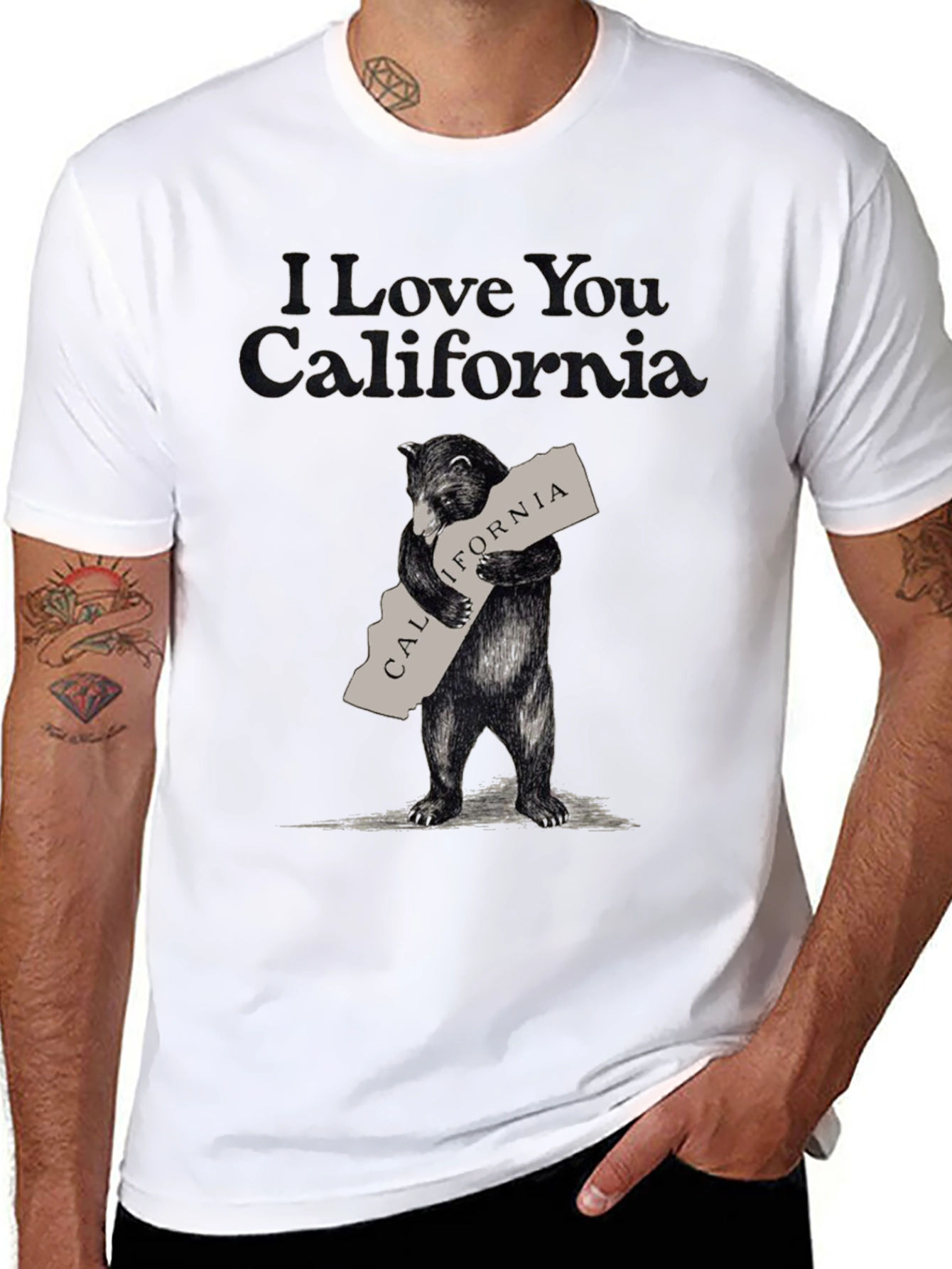 I Love You California Bear T-Shirt