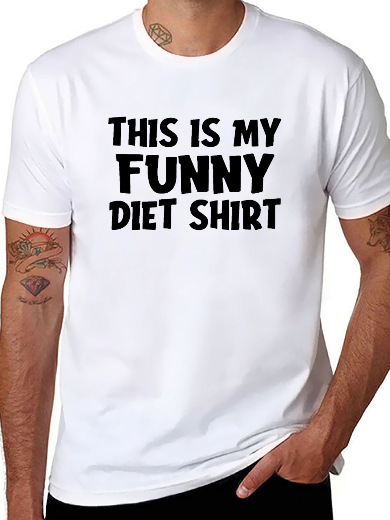 Funny Diet Shirt - Black T-Shirt