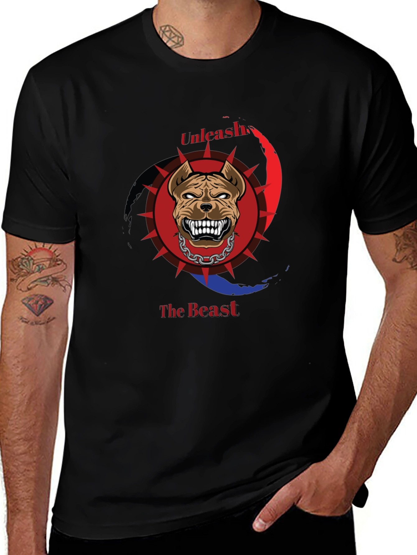 Unleash The Beast T-Shirt - Pitbull Graphic Tee