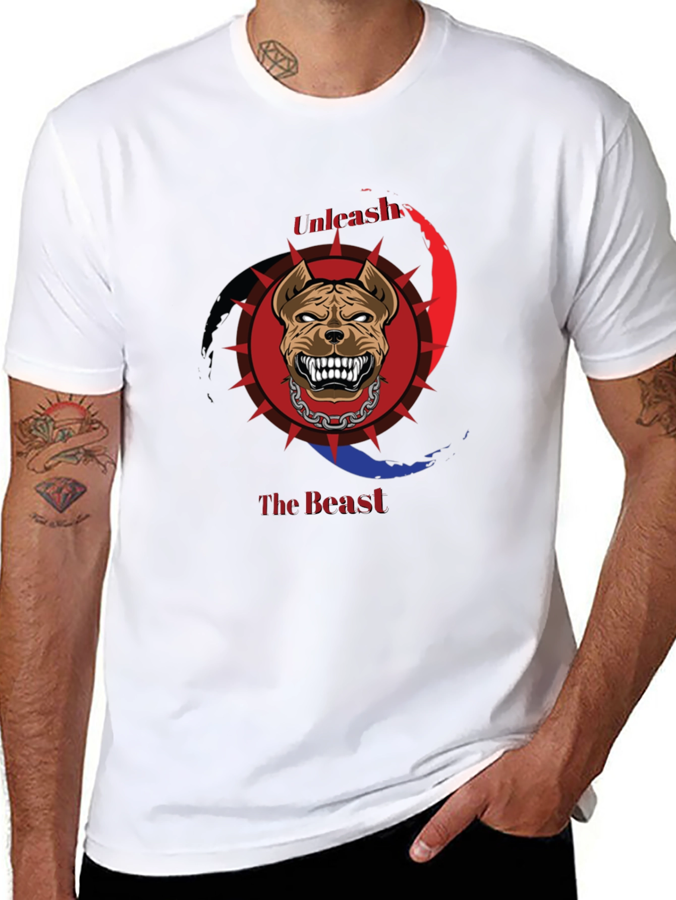 Unleash The Beast T-Shirt - Pitbull Graphic Tee