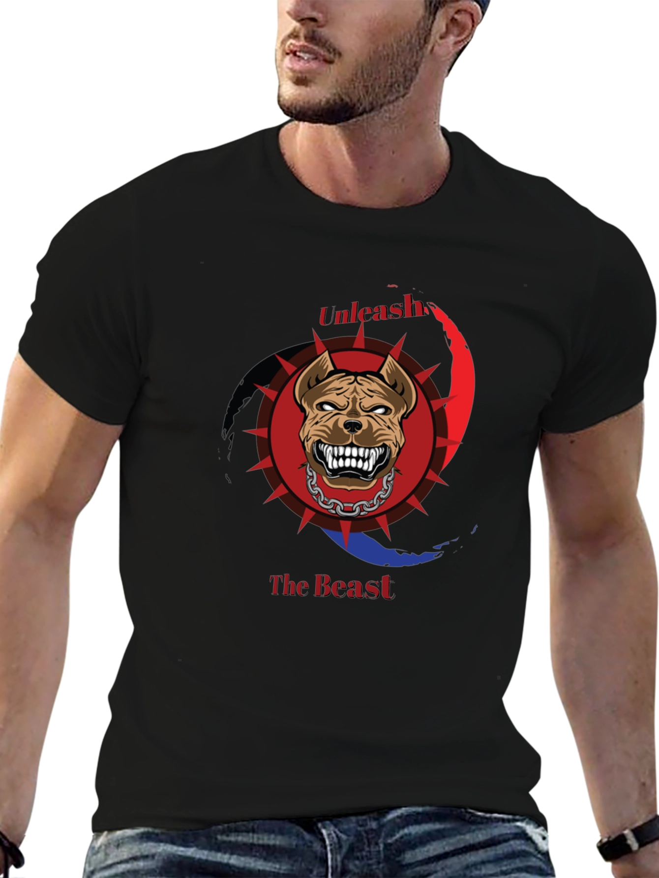 Unleash The Beast T-Shirt - Pitbull Graphic Tee