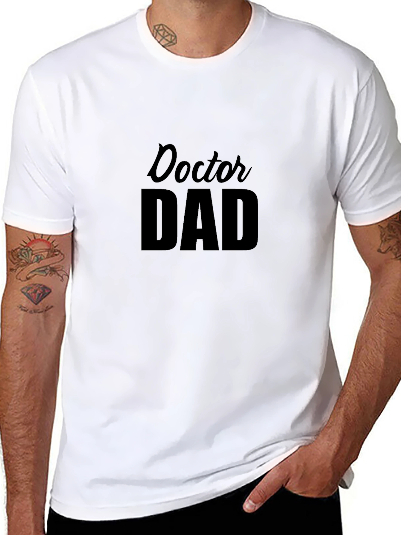 Doctor Dad Graphic Tee - Black