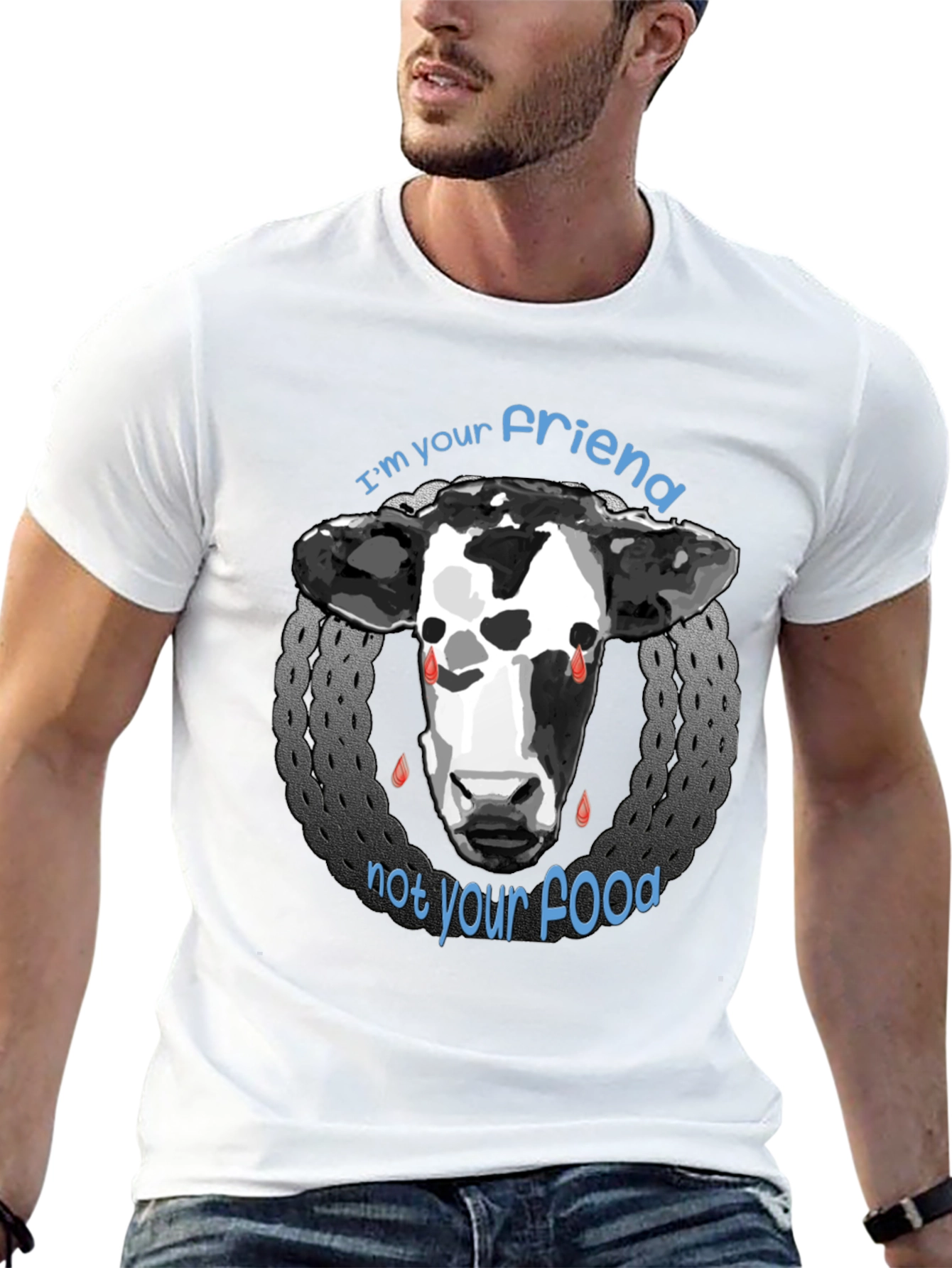 Vegan Friend Not Food Graphic Tee