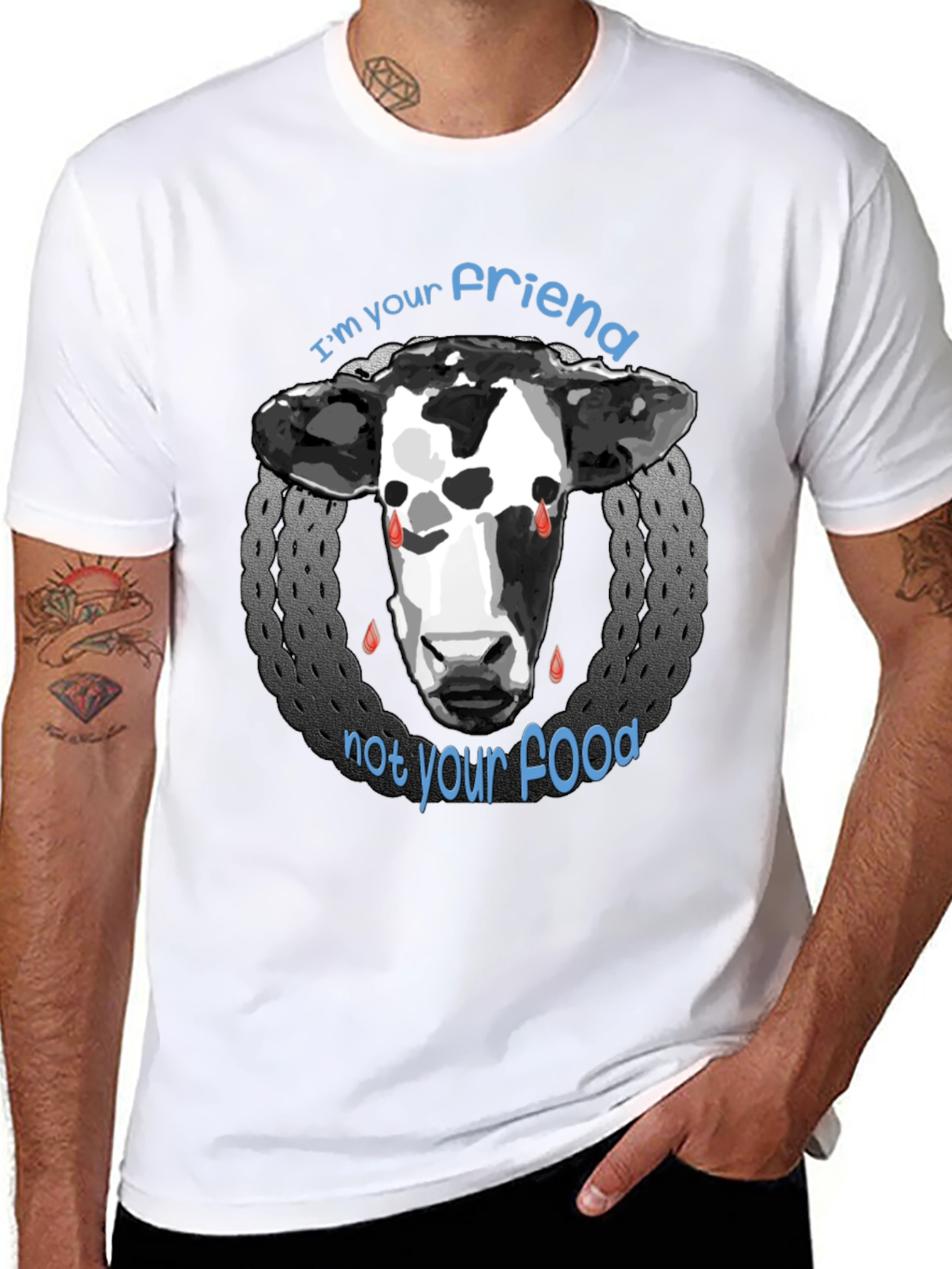 Vegan Friend Not Food Graphic Tee