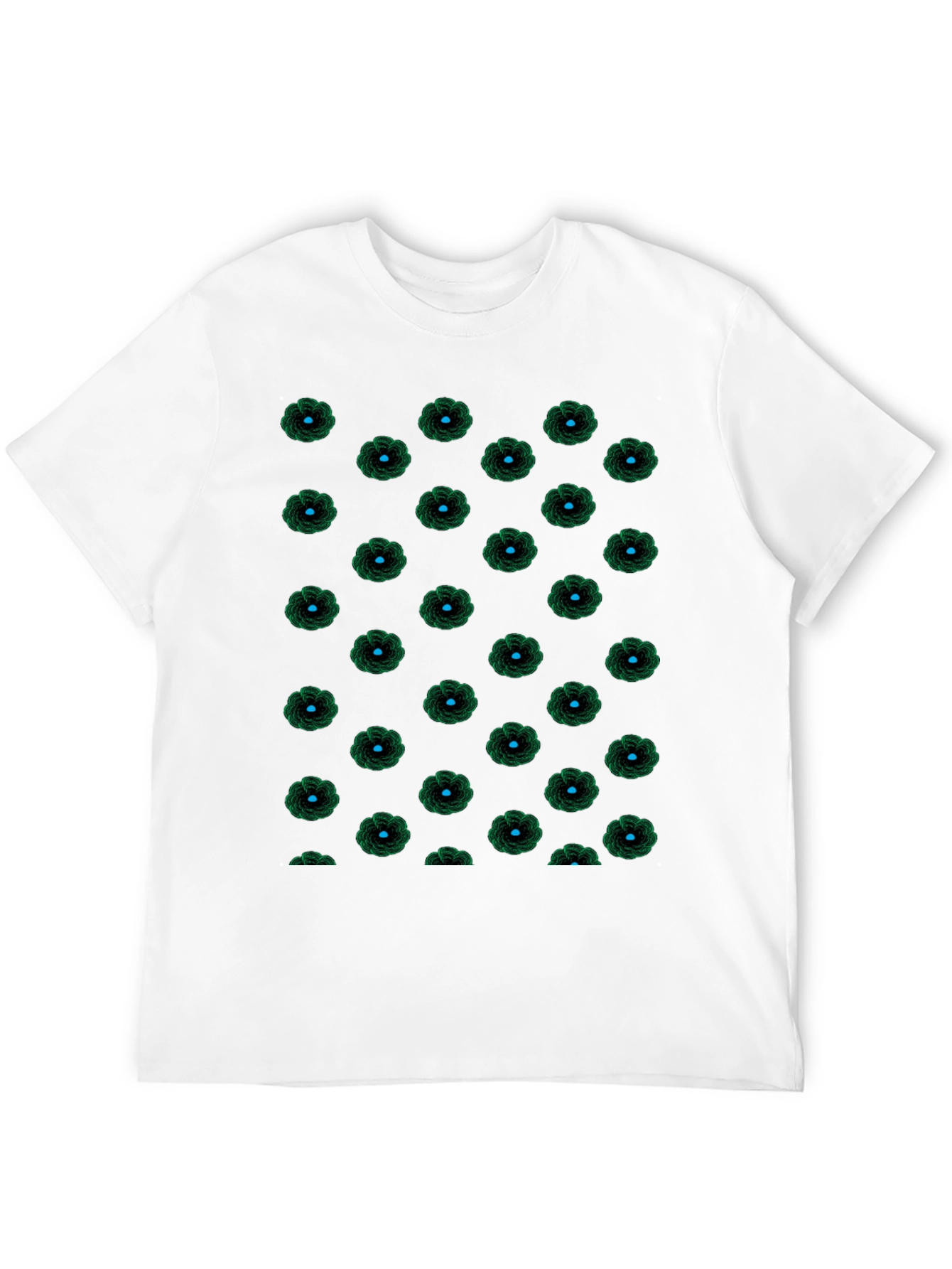 Black Floral Patterned T-Shirt