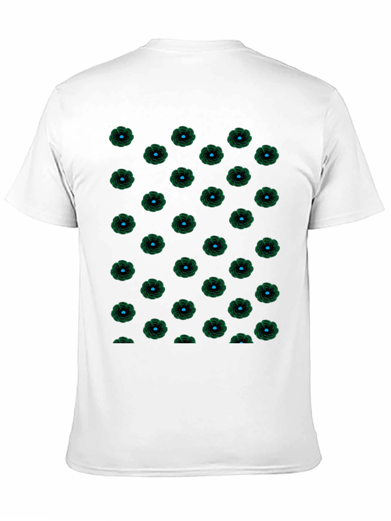 Black Floral Patterned T-Shirt