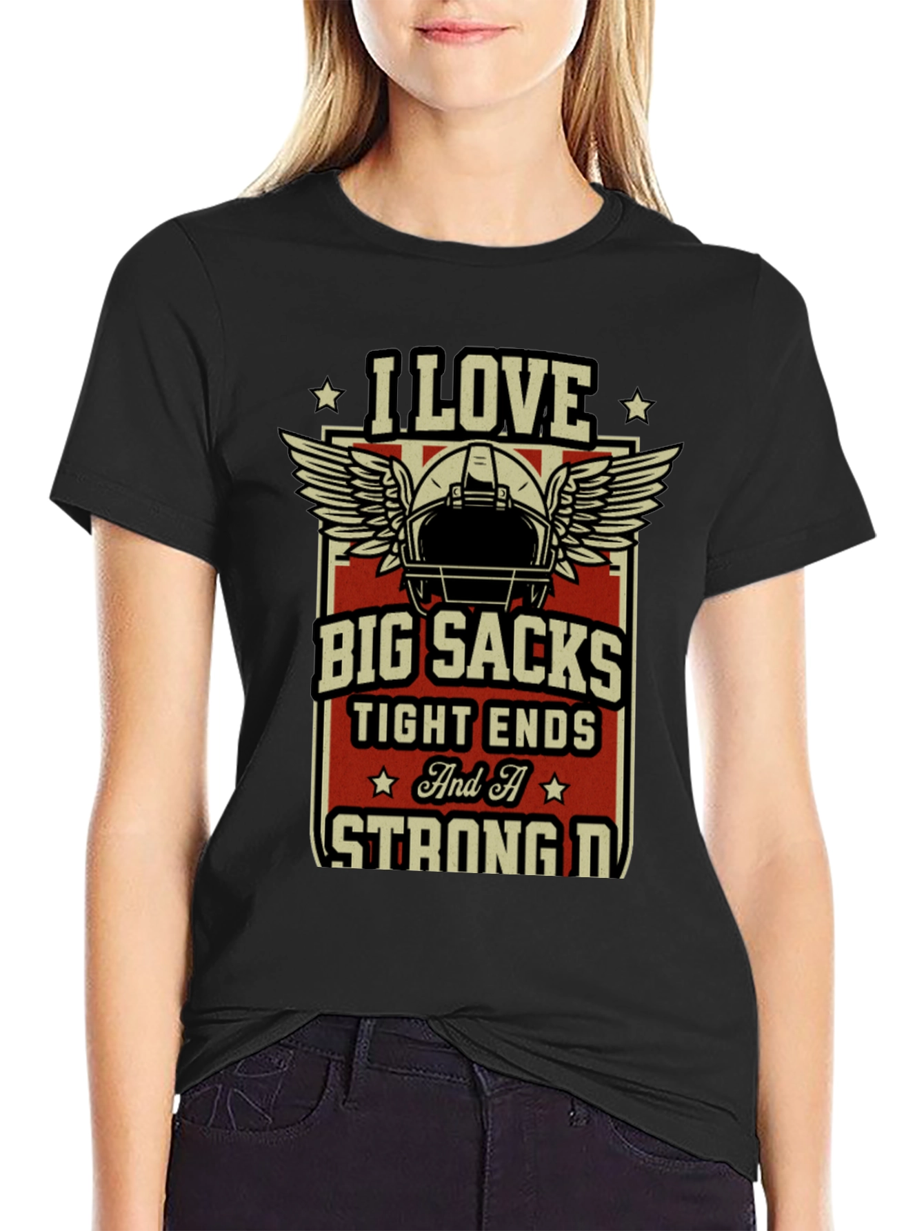 I Love Big Sacks T-Shirt Funny Football