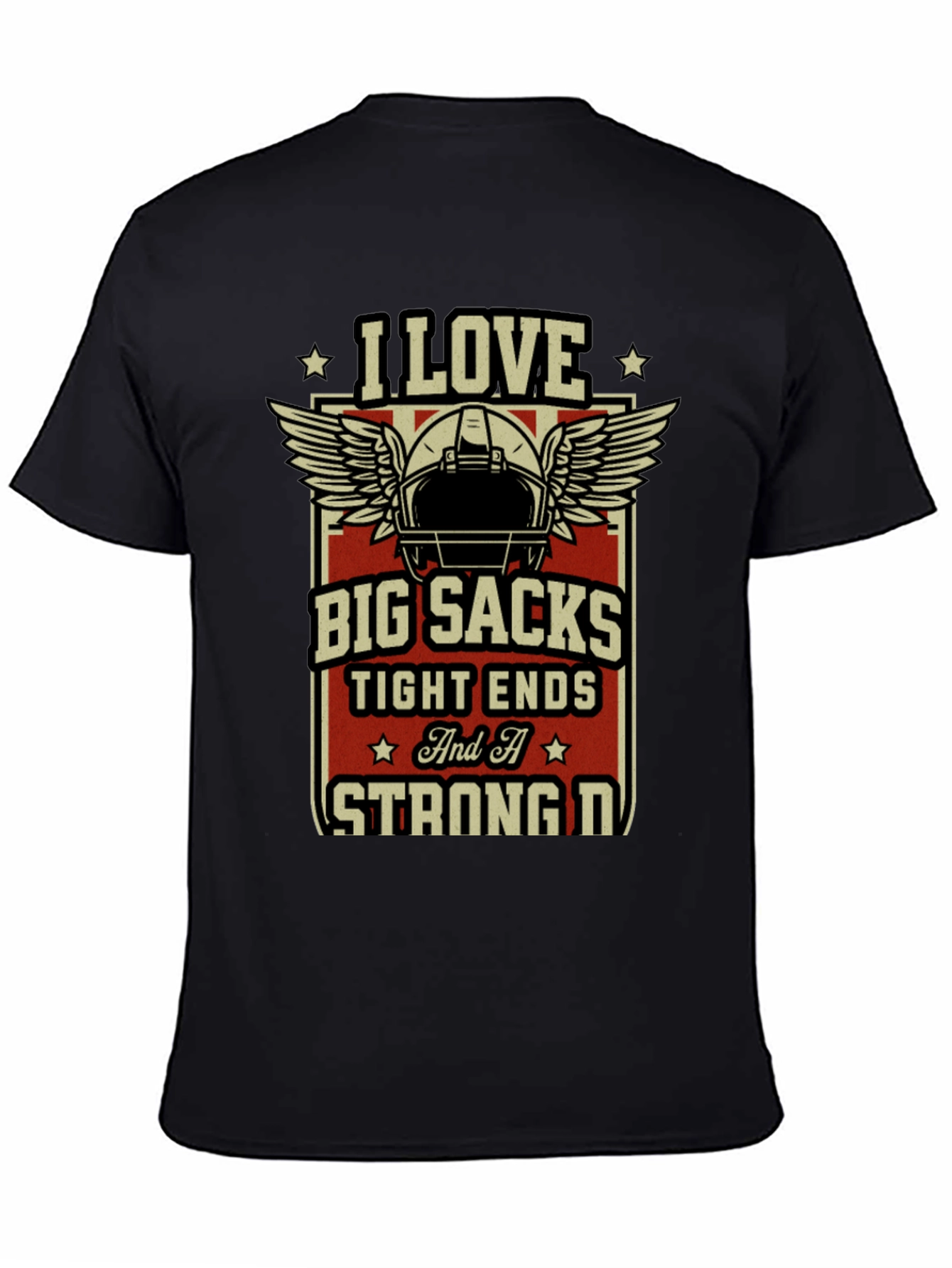 I Love Big Sacks T-Shirt Funny Football