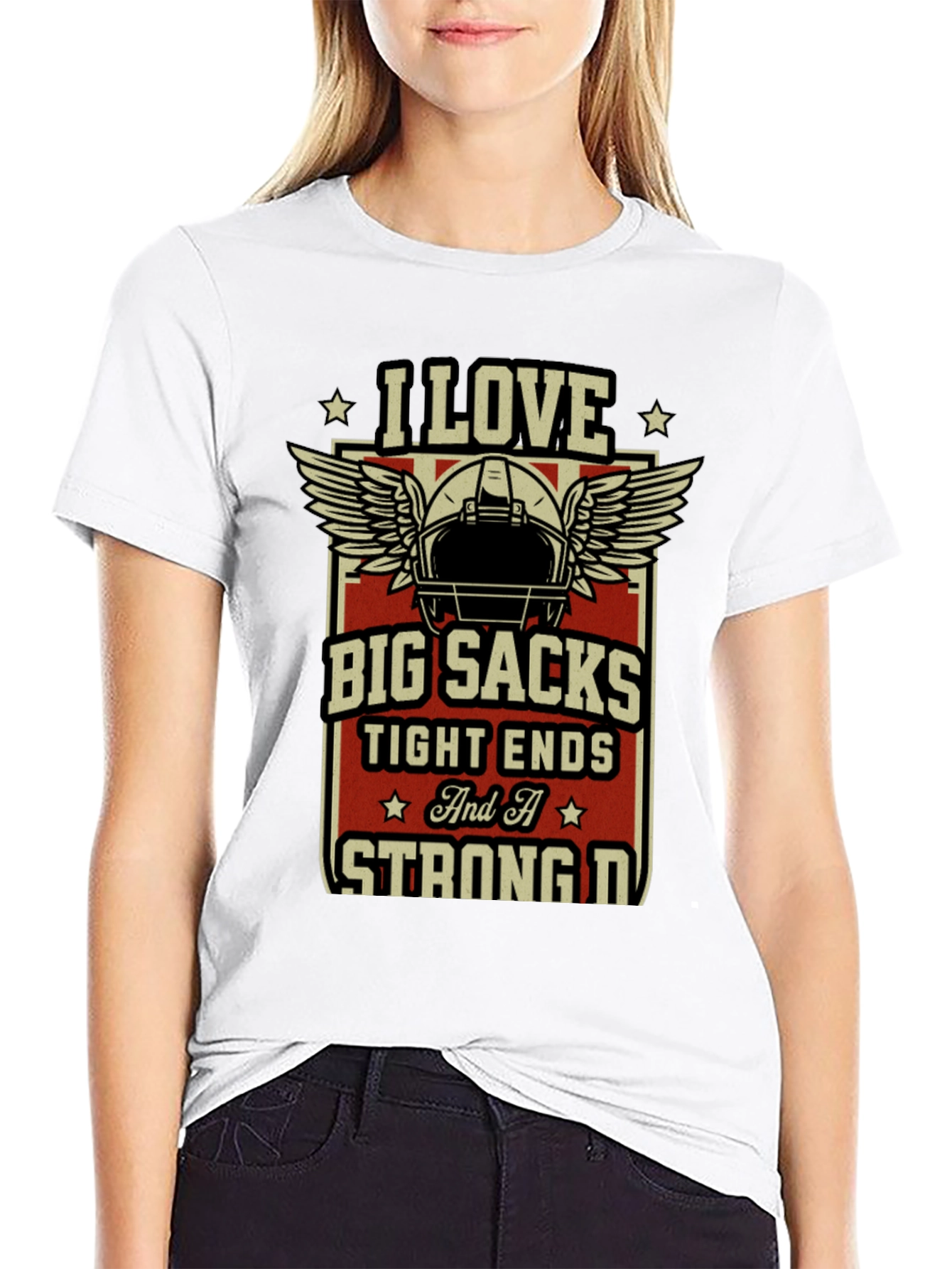 I Love Big Sacks T-Shirt Funny Football