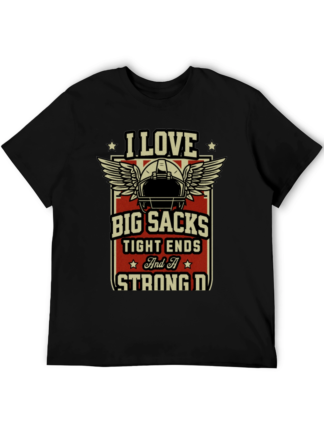 I Love Big Sacks T-Shirt Funny Football