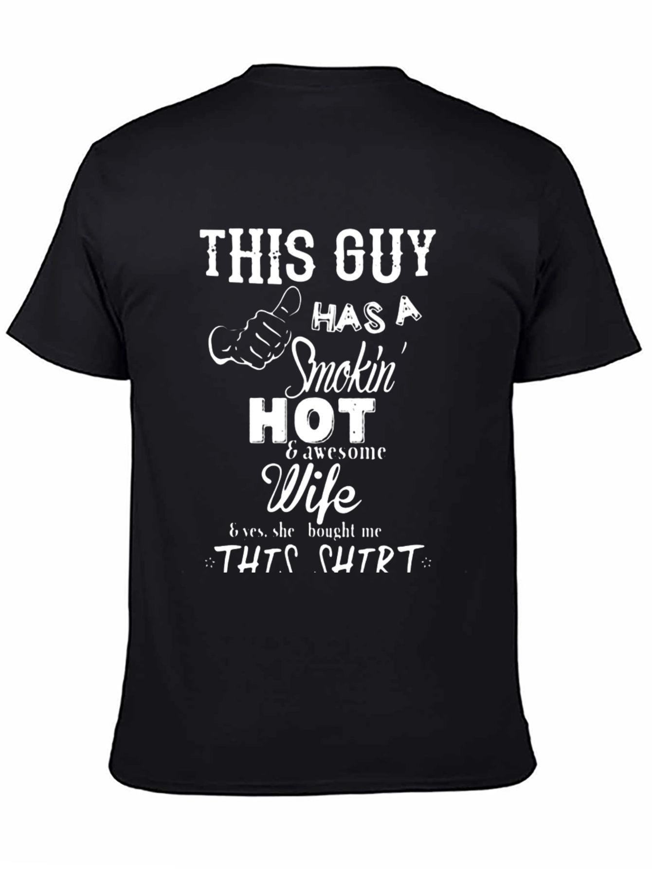 Funny Smokin Hot Wife Graphic Novelty T-Shirt