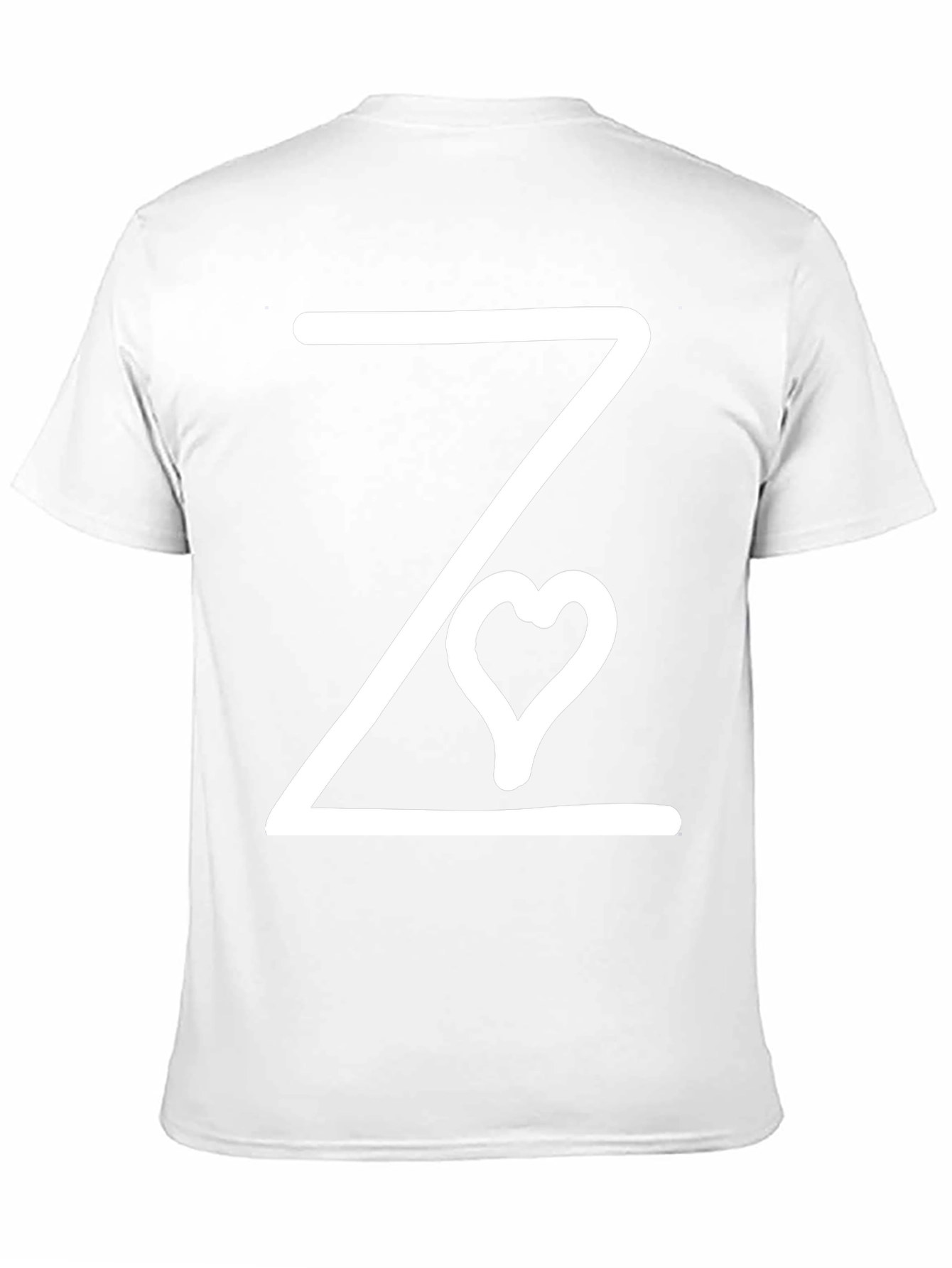 Modern Graphic Tee - Z with Heart