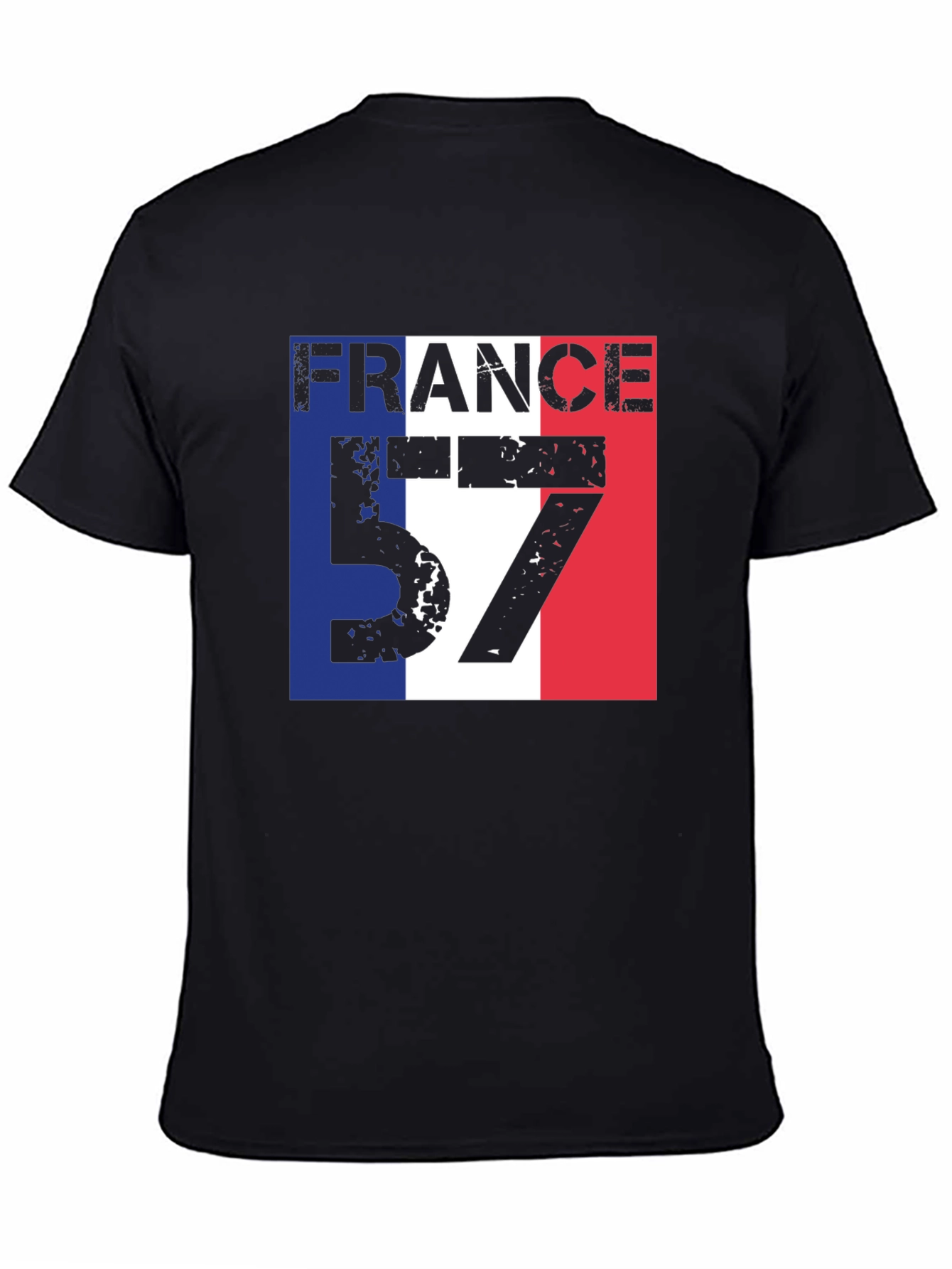 France 57 Black Graphic T-Shirt
