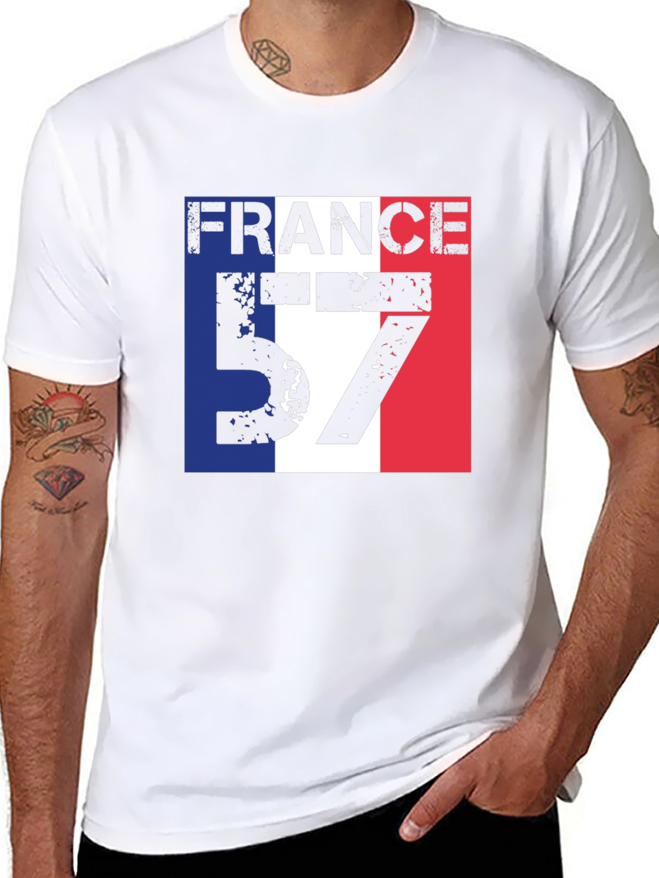 France 57 Black Graphic T-Shirt