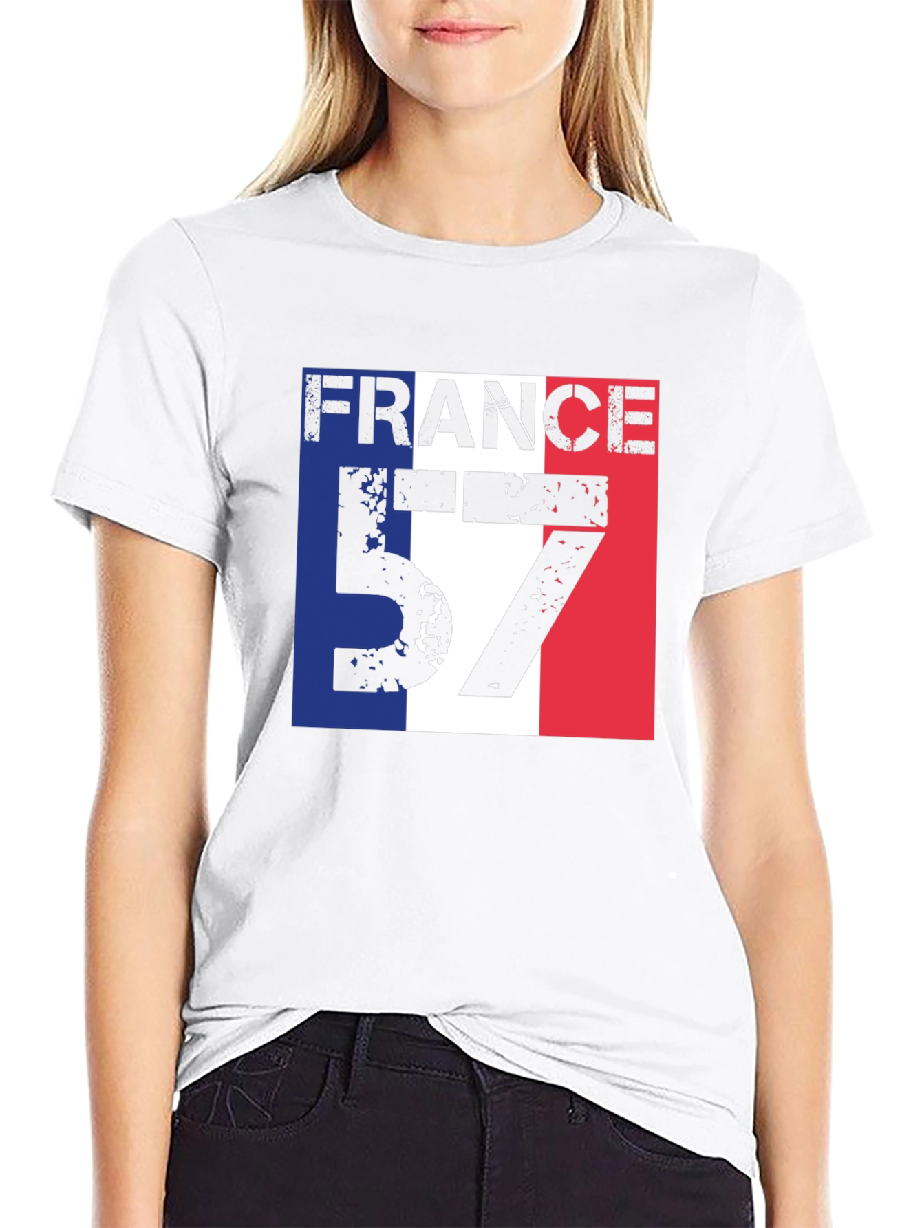 France 57 Black Graphic T-Shirt