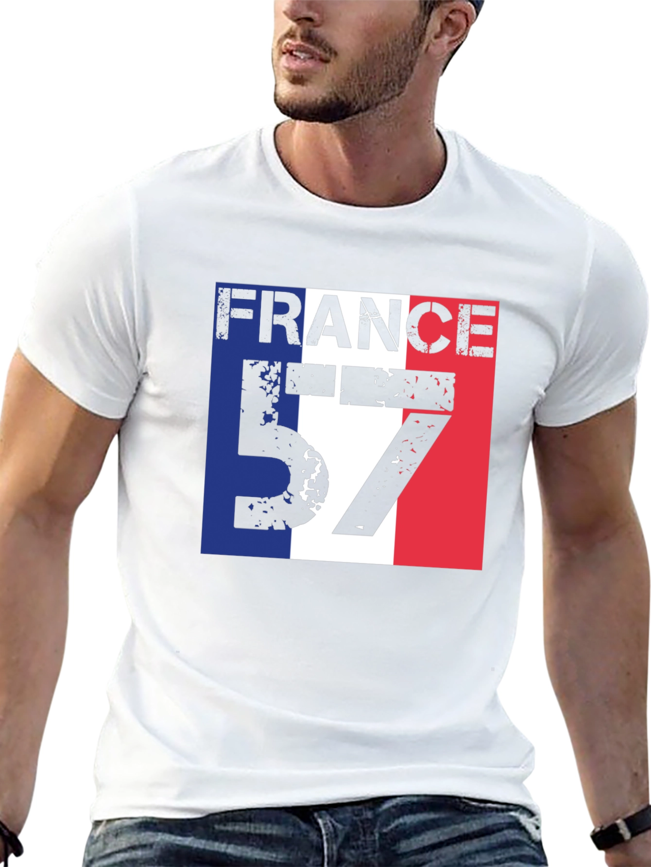 France 57 Black Graphic T-Shirt