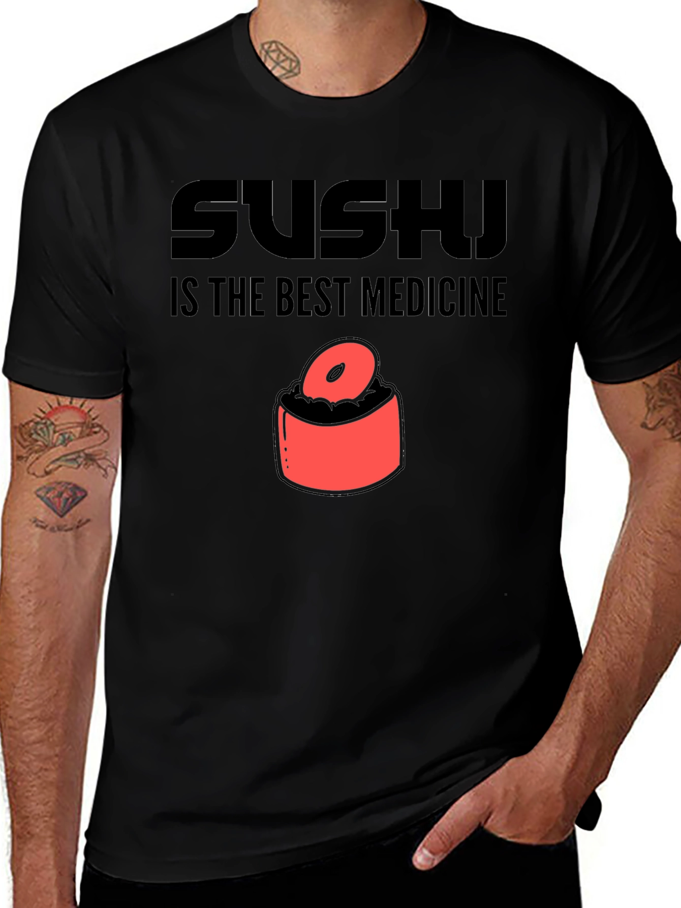Sushi is the Best Medicine Graphic Tee