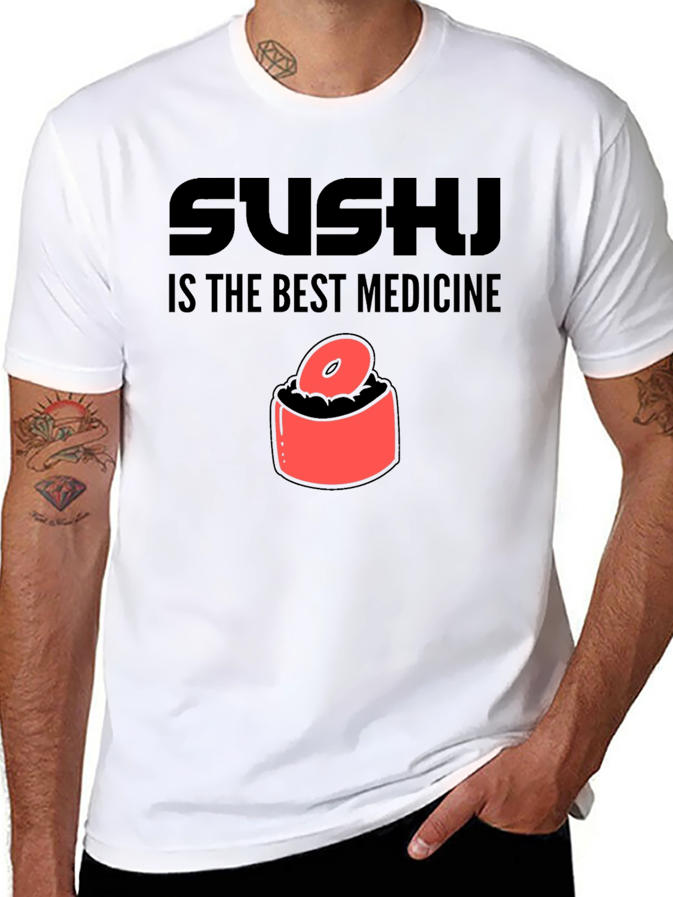 Sushi is the Best Medicine Graphic Tee