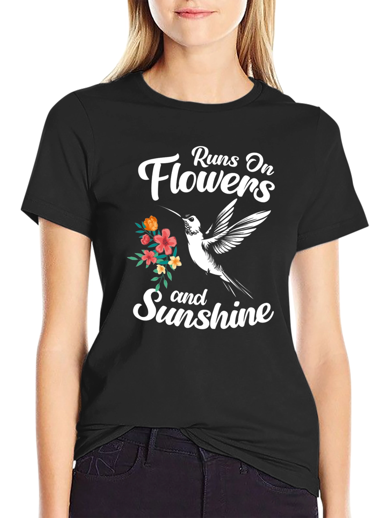 Runs On Flowers and Sunshine T-Shirt
