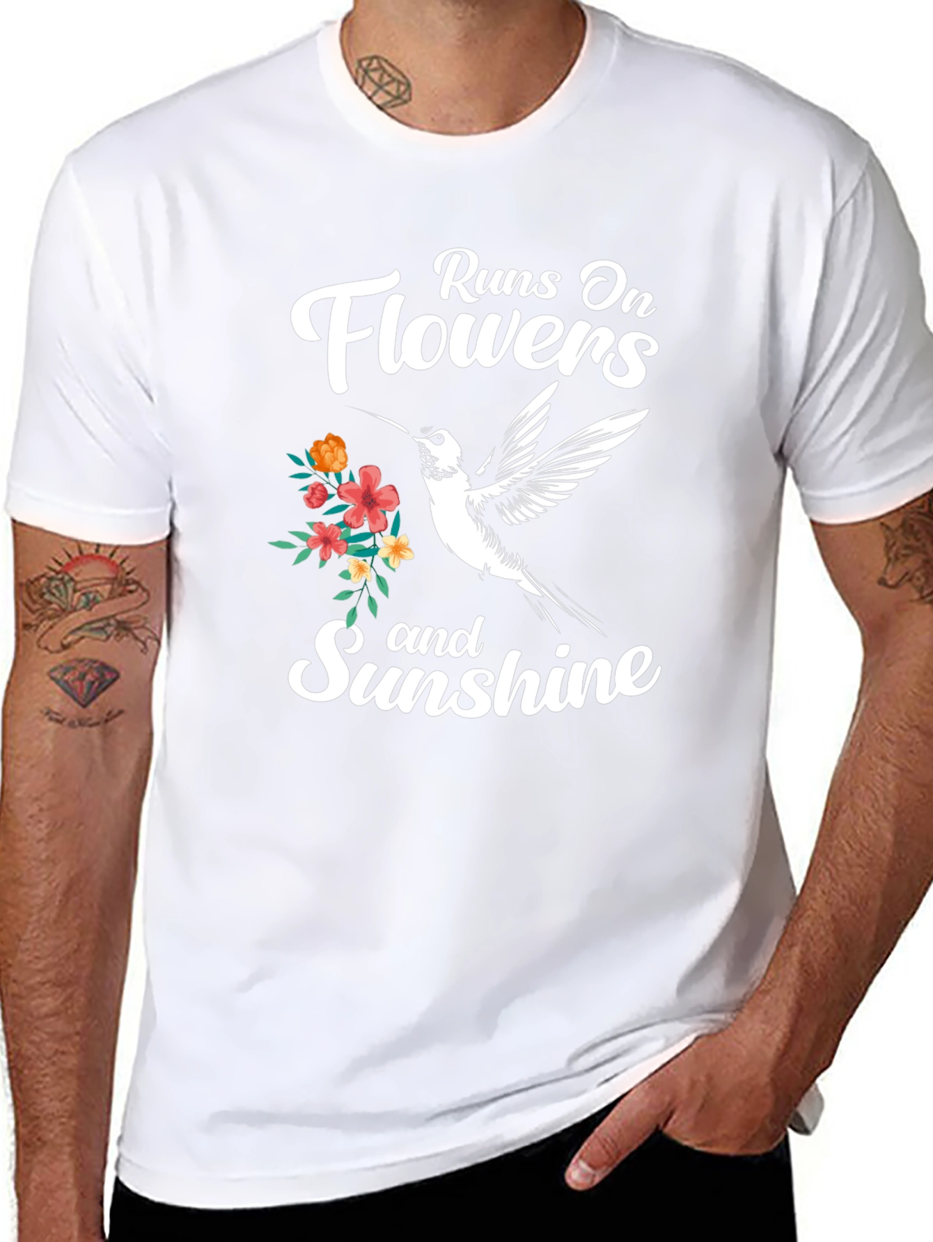 Runs On Flowers and Sunshine T-Shirt