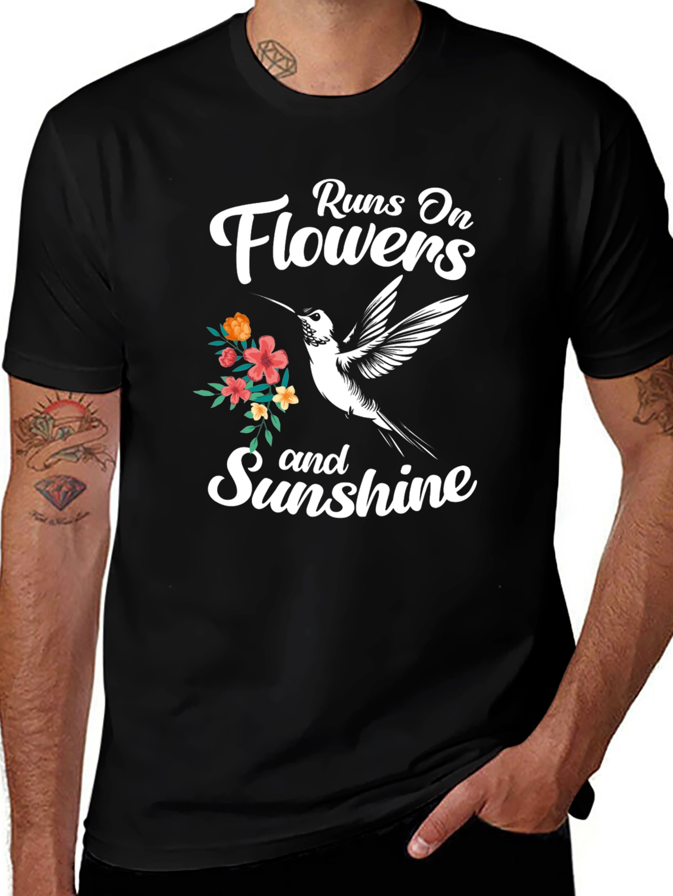 Runs On Flowers and Sunshine T-Shirt