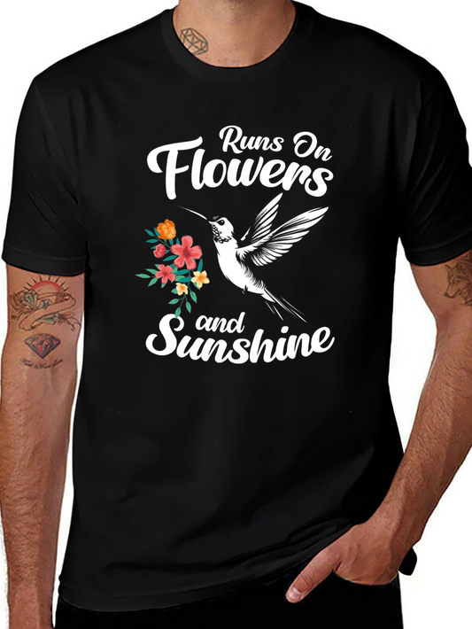 Runs On Flowers and Sunshine T-Shirt