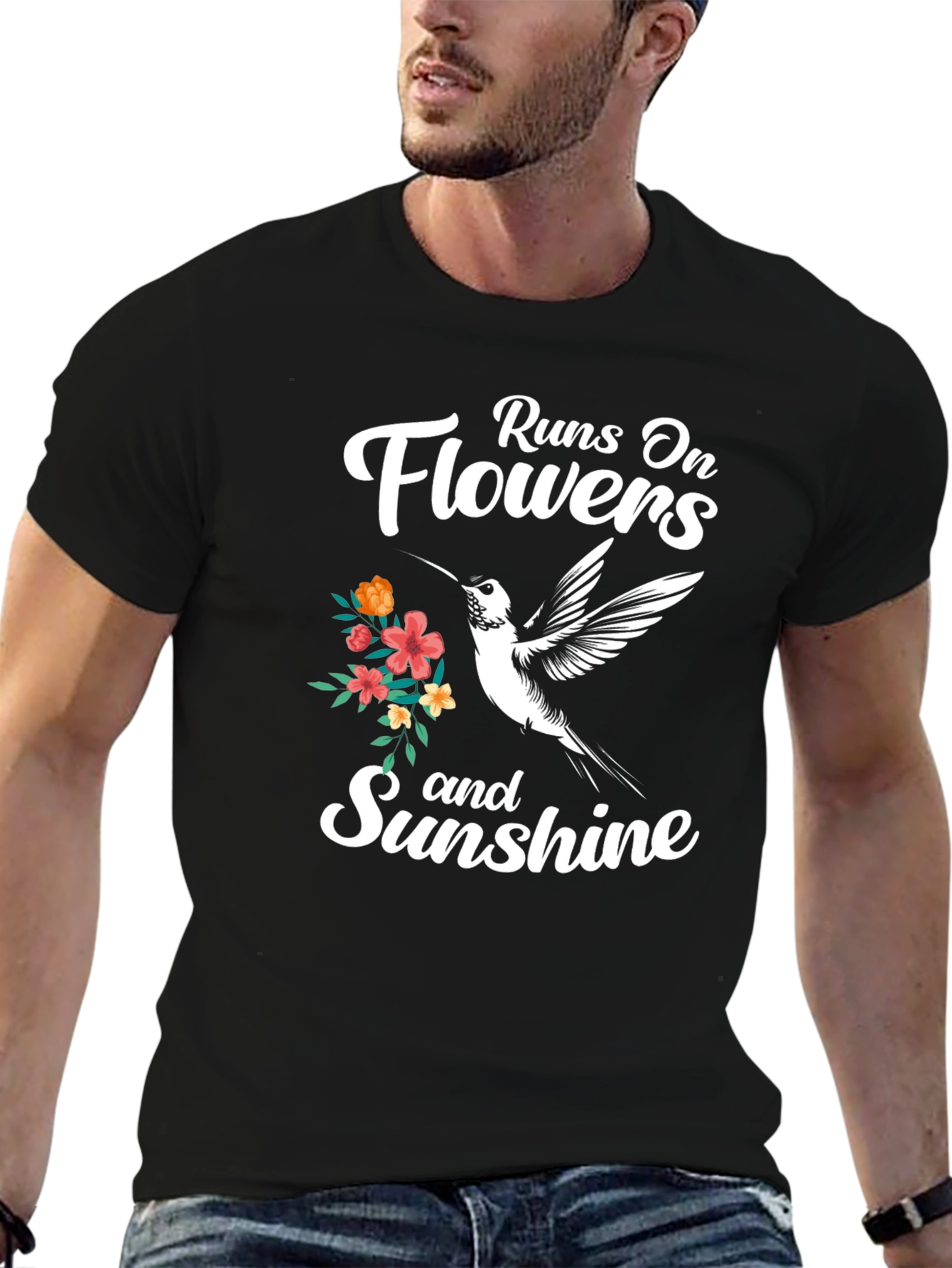 Runs On Flowers and Sunshine T-Shirt